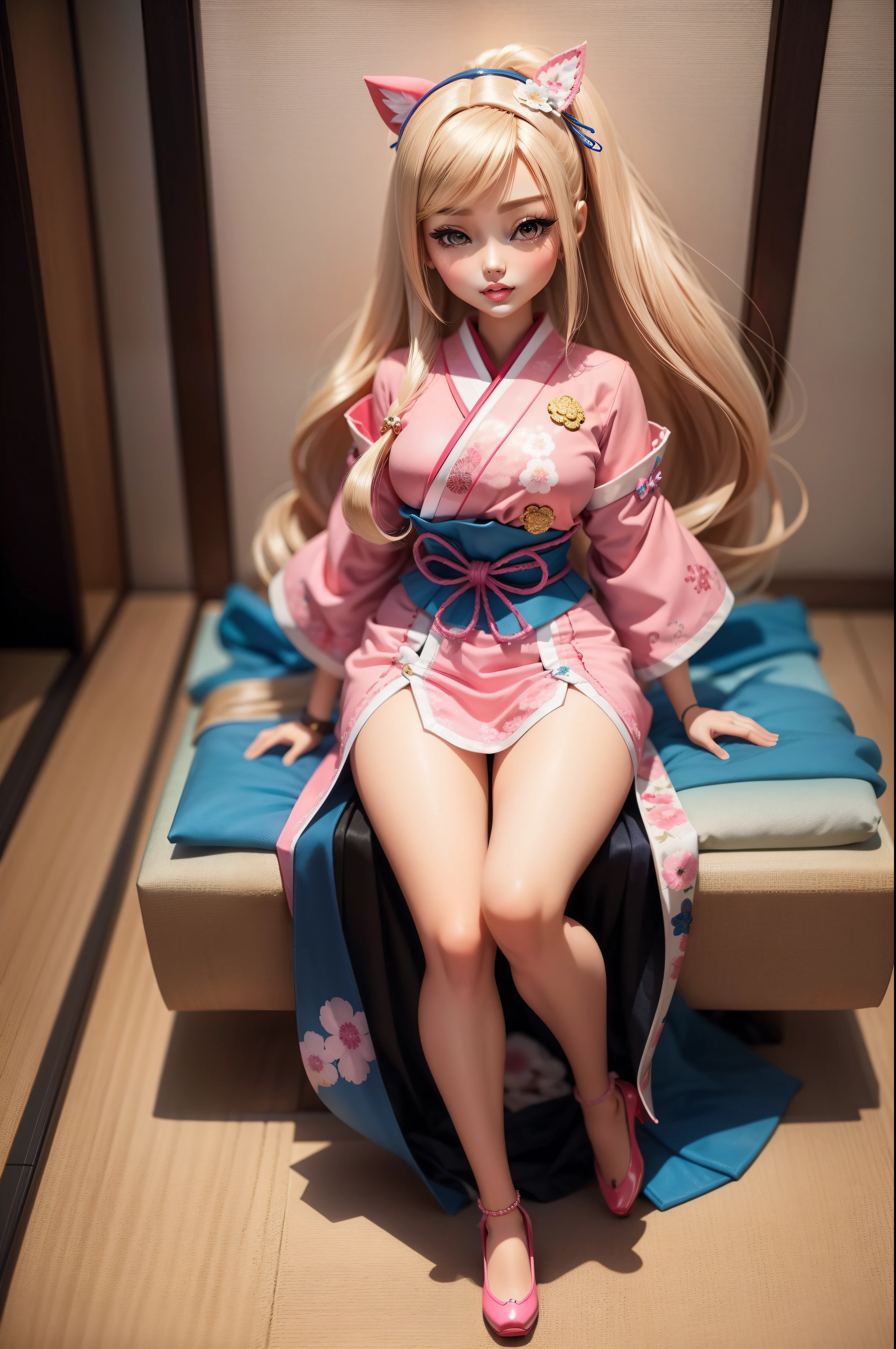like barbie, japanese doll