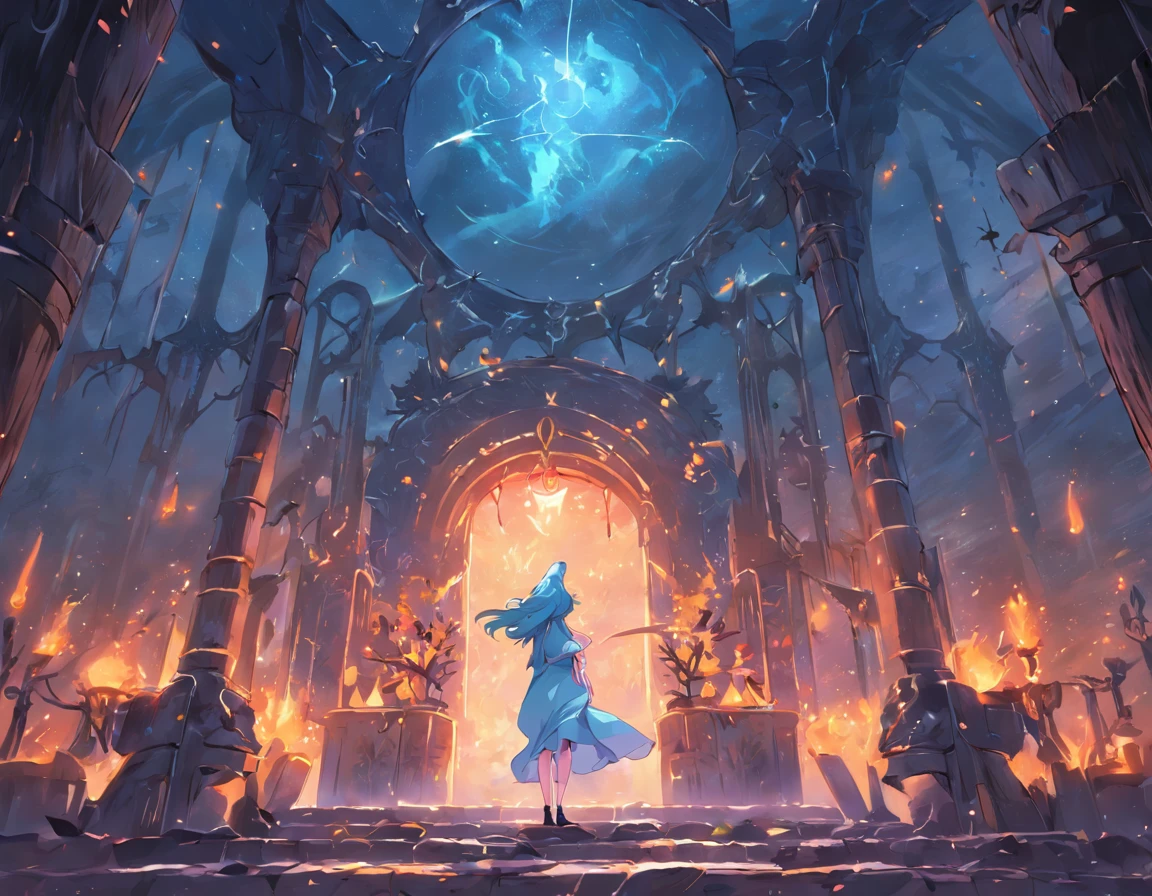 Witch shrine blue sky