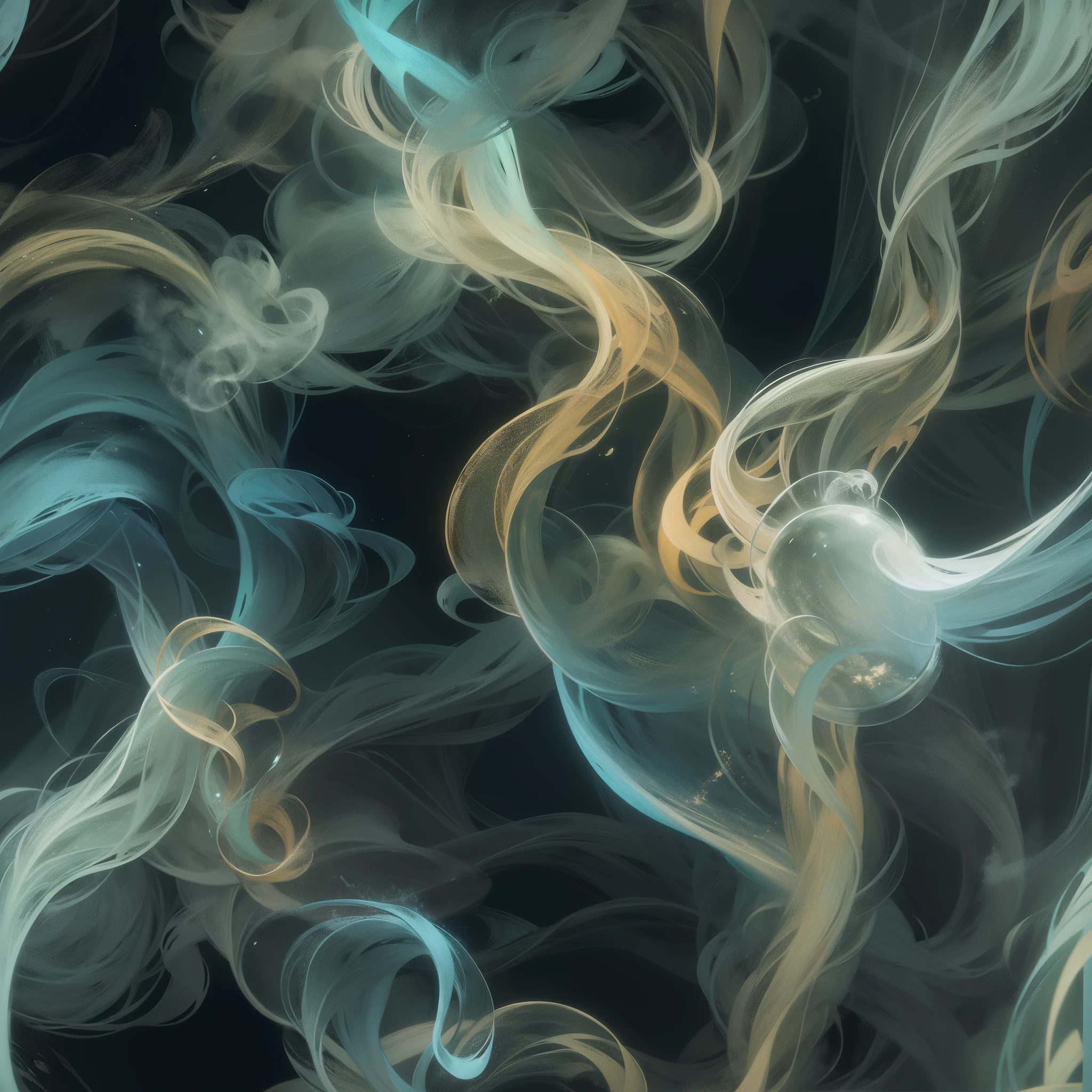 Awesome futuristic abstract smoke art design