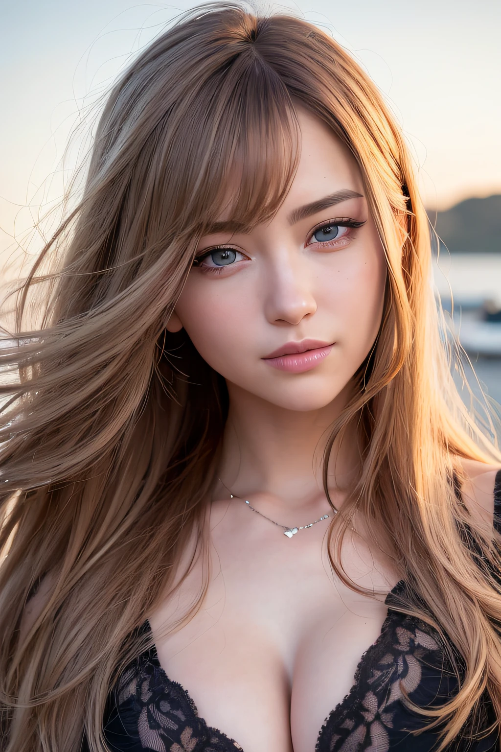 (realistic, photo-realistic:1.37),(8k, RAW photo, best quality, masterpiece:1.2), cute, ultra-detailed,heart-shaped pupils,physically-based rendering, ultra high res, kodakvision color, shot on Arricam LT Camera, bokeh, sharp focus,
looking at viewer,photorealistic,realistic, solo, photorealistic, best quality,extremely detailed face,extremely detailed eyes and face, beautiful detailed eyes,absurdres, incredibly absurdres,haunting smile,Messy hair, floating hair, ,