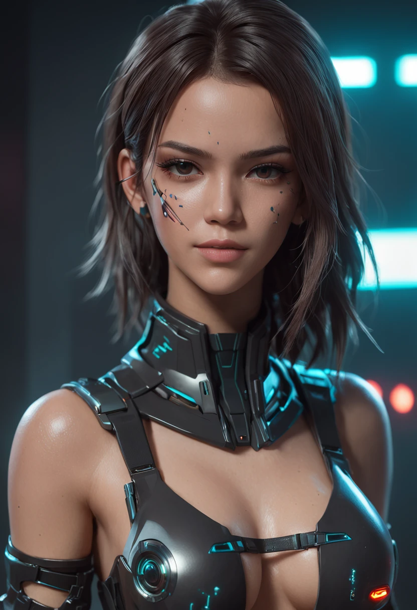 ((melhor qualidade)), ((obra-prima)), (detalhado: 1.4), ....3d, Bruna Marquezine como uma imagem de uma linda mulher cyberpunk, ((corpo inteiro)), HDR (high dynamic range), ray tracing, NVIDIA RTX, Super-Resolution, irreal 5,Subsurface dispersão, Textura PBR, Post-processing, anisotropic filtering, profundidade de campo, Maximum clarity and sharpness, texturas multicamadas, Albedo e mapas Speculares, surface shading, Accurate simulation of light-material interaction, perfectly proportions, octan render, Two-tone lighting, Abertura ampla, ISO baixo, White balance, 8K BRUTO, ::style futurista cyberpunk, Estilo realista, ::n_style pintura digital, deformed parts, rosto deformado, ((rosto feio)), ((deformed hands)),