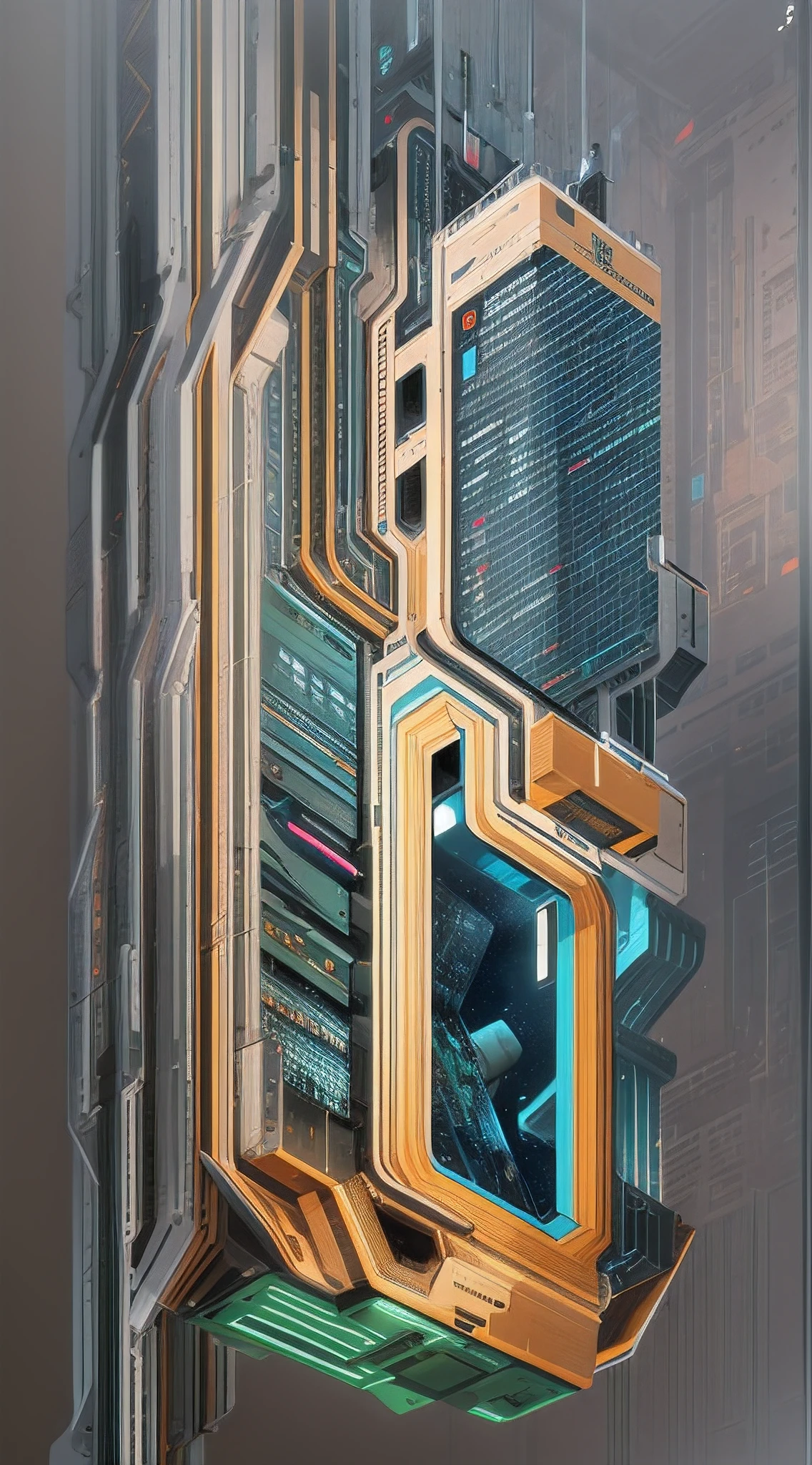 Conceptual futuristic art design