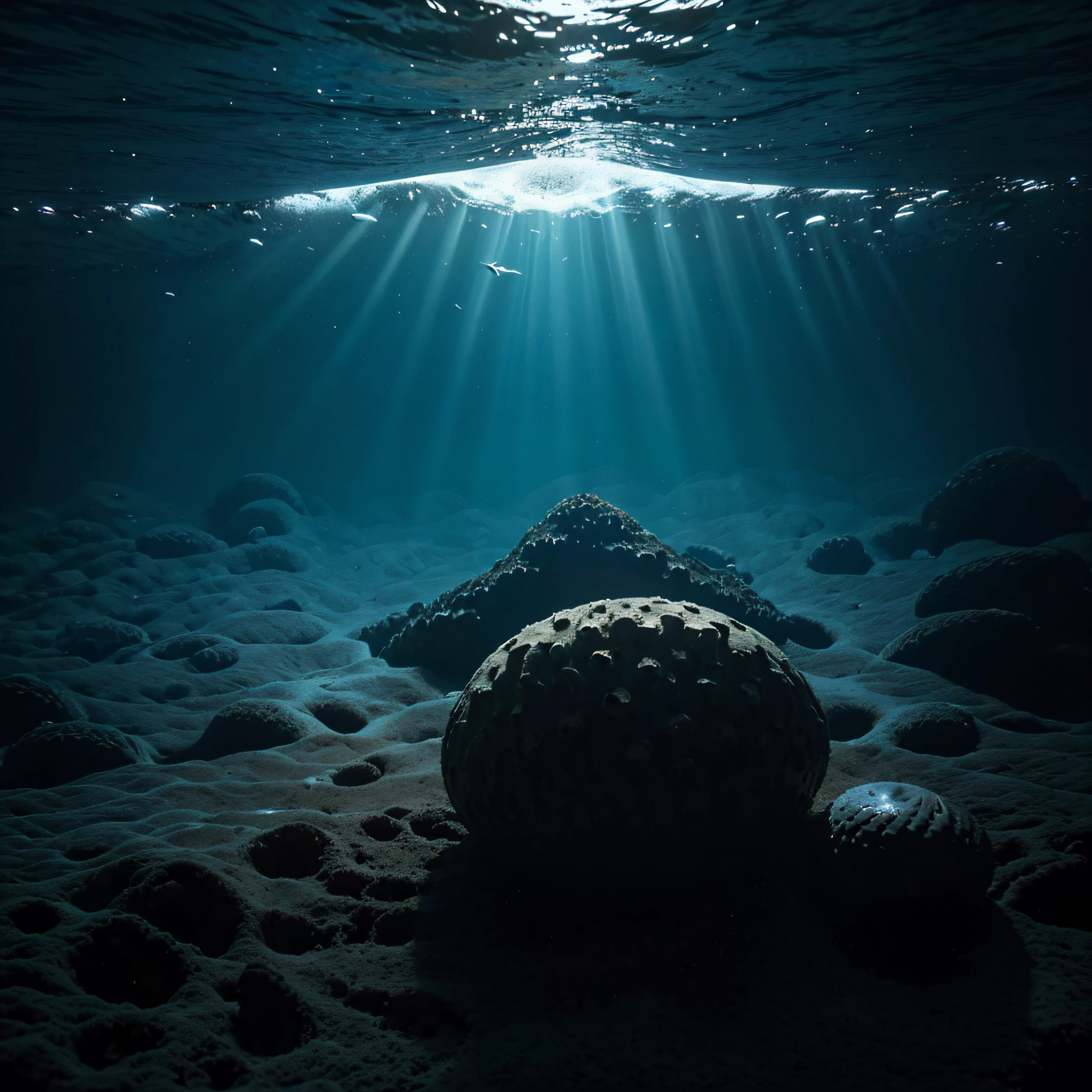 (extremadamente detallado, obra maestra, La mejor calidad, Under the Ocean), Estilo oscuro, volumetric illumination. textura de babosa, piel de caracol. manchas de tinta. Rococo composition.