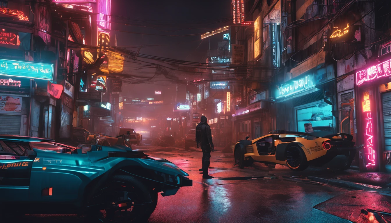 (Antecedentes cyberpunk, mejor calidad, obra-prima, ultrahigh resolution, realistic photograph:1.4)