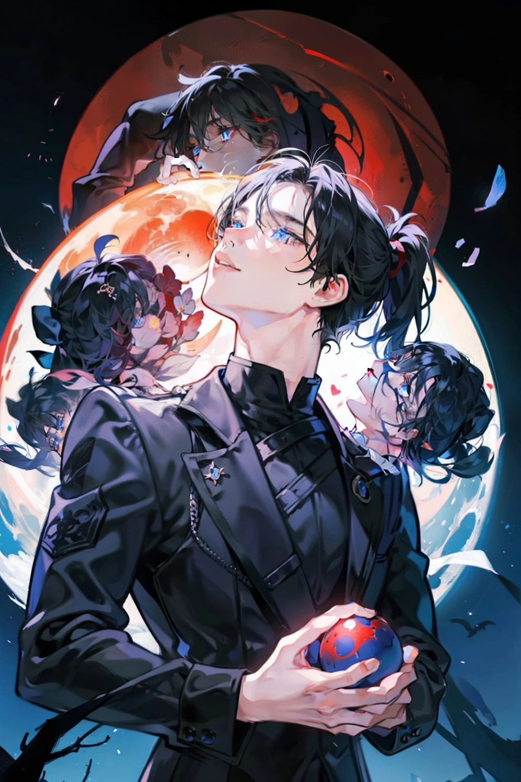 (((Final Fantasy, Vincent Valentine)),detailed face attractive man long black hair, anime character with red cape and zippers, turtleneck, 4k manga wallpaper, badass anime 8k, tetsuya nomura style, epic anime style, gold metal bracelet, with claws, shigenori soejima illustration, alucard, berserk style, inspired by Kawabata Ryūshi, futuristic tetsuo