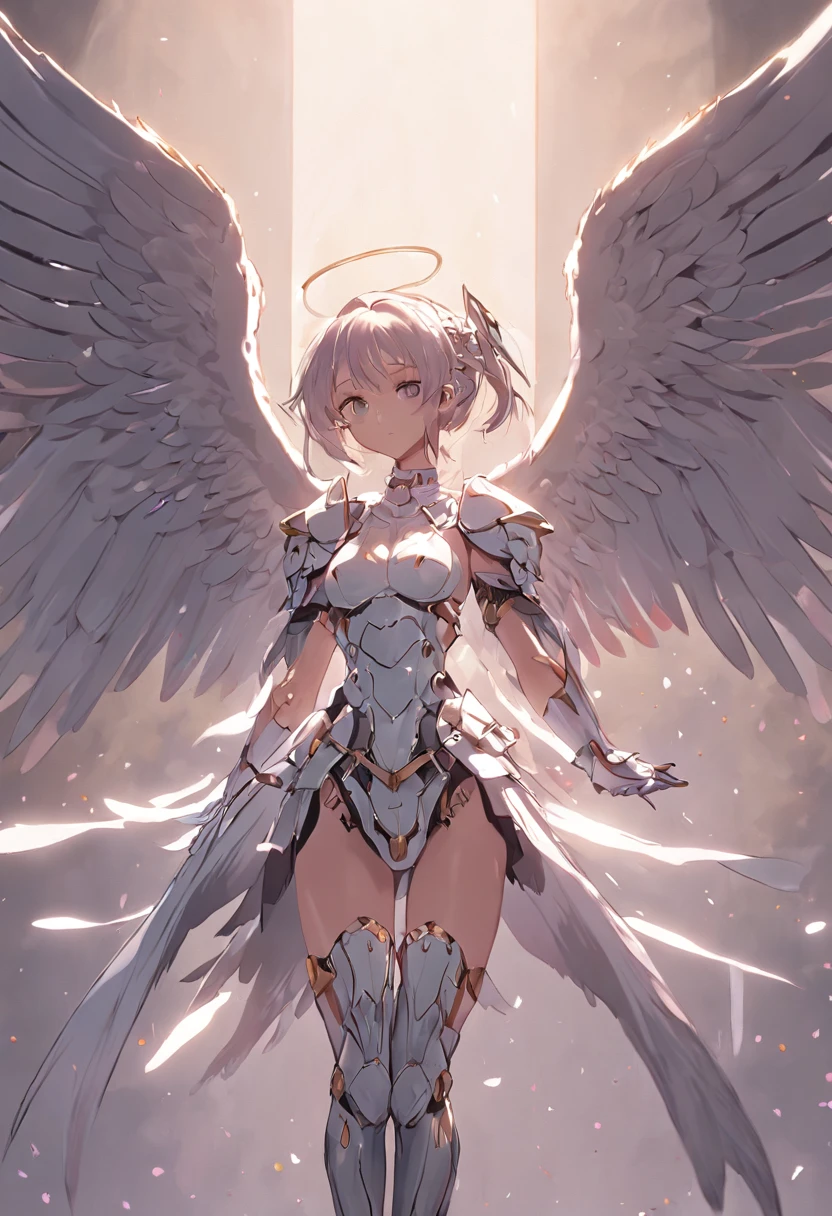 There is a woman with wings posing for a picture, beautiful cyborg angel girl, Epic angel wings, angel in plastic armor, full - body majestic angel, as a mystical valkyrie, beautiful angel, angel knight girl, beautiful female angel, angelic wings on her back, of an beautiful angel girl, angel knight gothic girl, beautiful angel, Gorgeous Role Play