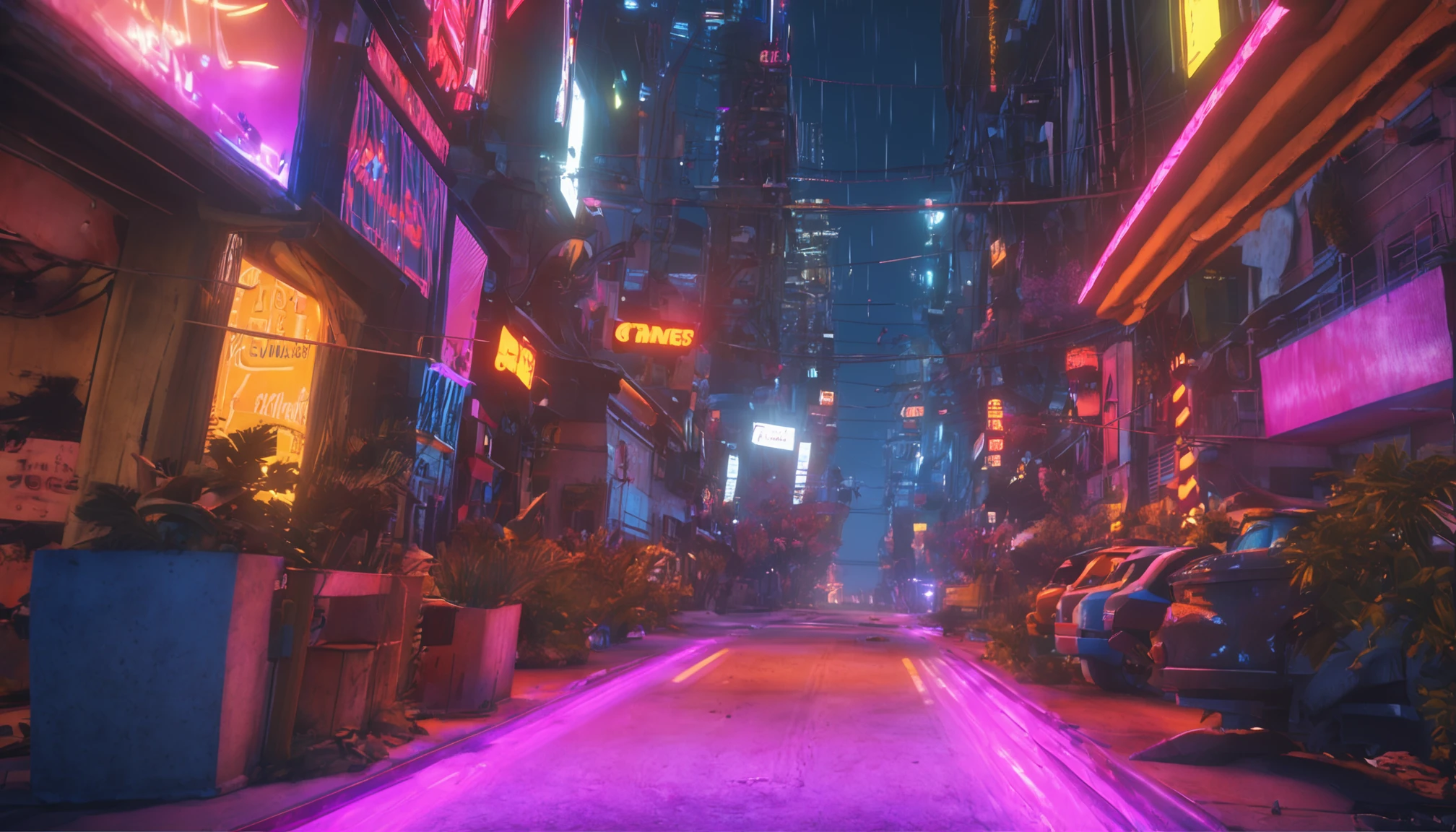 fotorrealista, ,La mejor calidad,Obra maestra,Altamente detallado,Ultra detallado, mejor fondo Fondo de pantalla, Ciudad Cyberpunk. 4K 3D render Unreal Engine 5 rendered with blender and octane Global illumination from photorealistic hyperrealism concept art by Greg Rutkowski Loish Rhads Ferdinand Knab Makoto Shinkai Tian Zi Trends in CGSOCIETY Desktop wallpaper