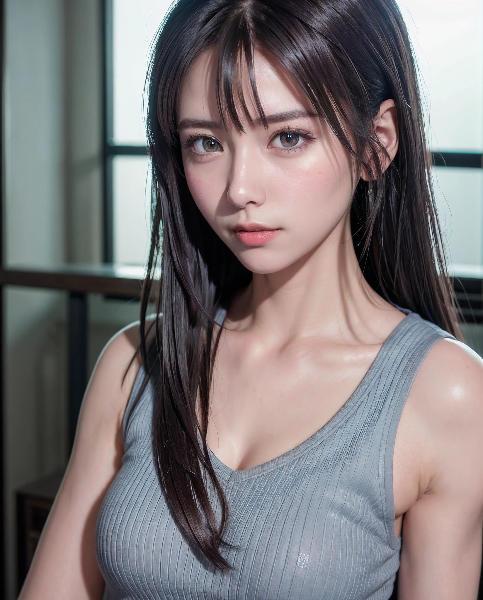 top-quality、8K Masterpiece、超A high resolution、(Photorealsitic:1.3)、Raw photo、女の子1人、silver white hair、poneyTail、glowy skin、1 super beautiful college girl、((super realistic details))、portlate、globalillumination、Shadow、octan render、8K、ultrasharp、highly intricate detail、Realistic light、CGSoation Trends、Beautiful eyes、radiant eyes、Facing the camera、