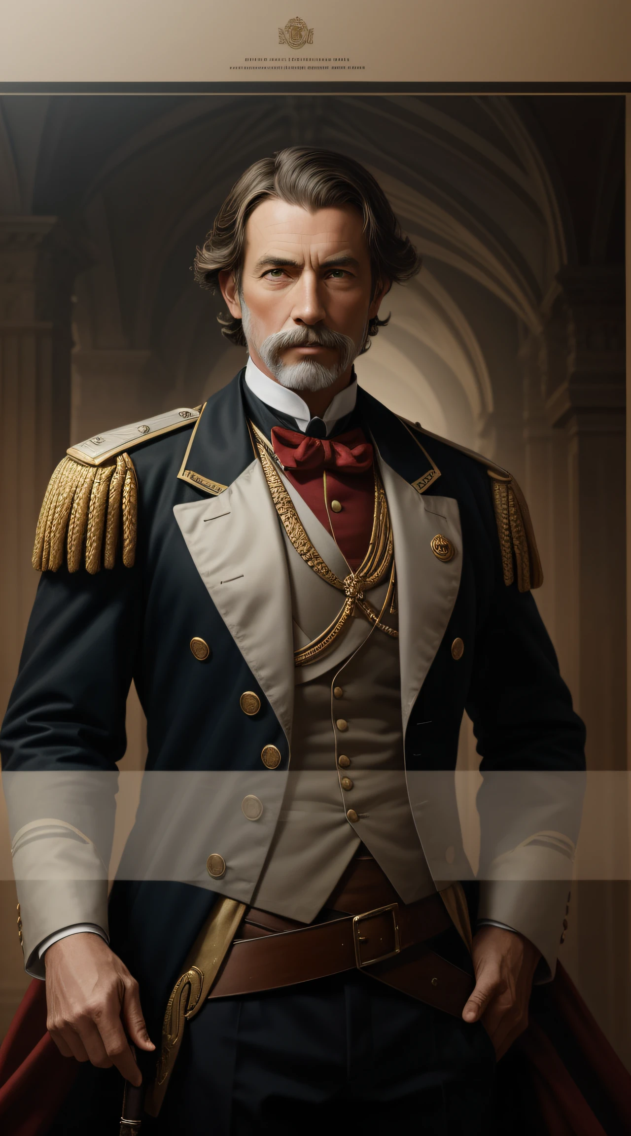 "See a montage of historical figures from different eras in intriguing settings."