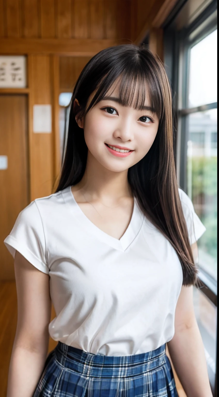 a lot of details, (slender waist), 30 years old, detailed black hair, beautiful detailed hair, super fucking beautiful, complex details beautiful and delicate eyes, perfect hands, (small breasts best quality), perfect and delicate limbs, detailed skin, best quality, ultra-detailed,(cheerful grin:1.5),
(a lots of Children:1.2), cheerful, looking to the side, bun hair, blue t-shirt:1.2, gym uniform:1.2, Japanese, (in the nursery school:1.3), calm atmosphere, ground-level shot, extreme wide shot, wide-angle lens