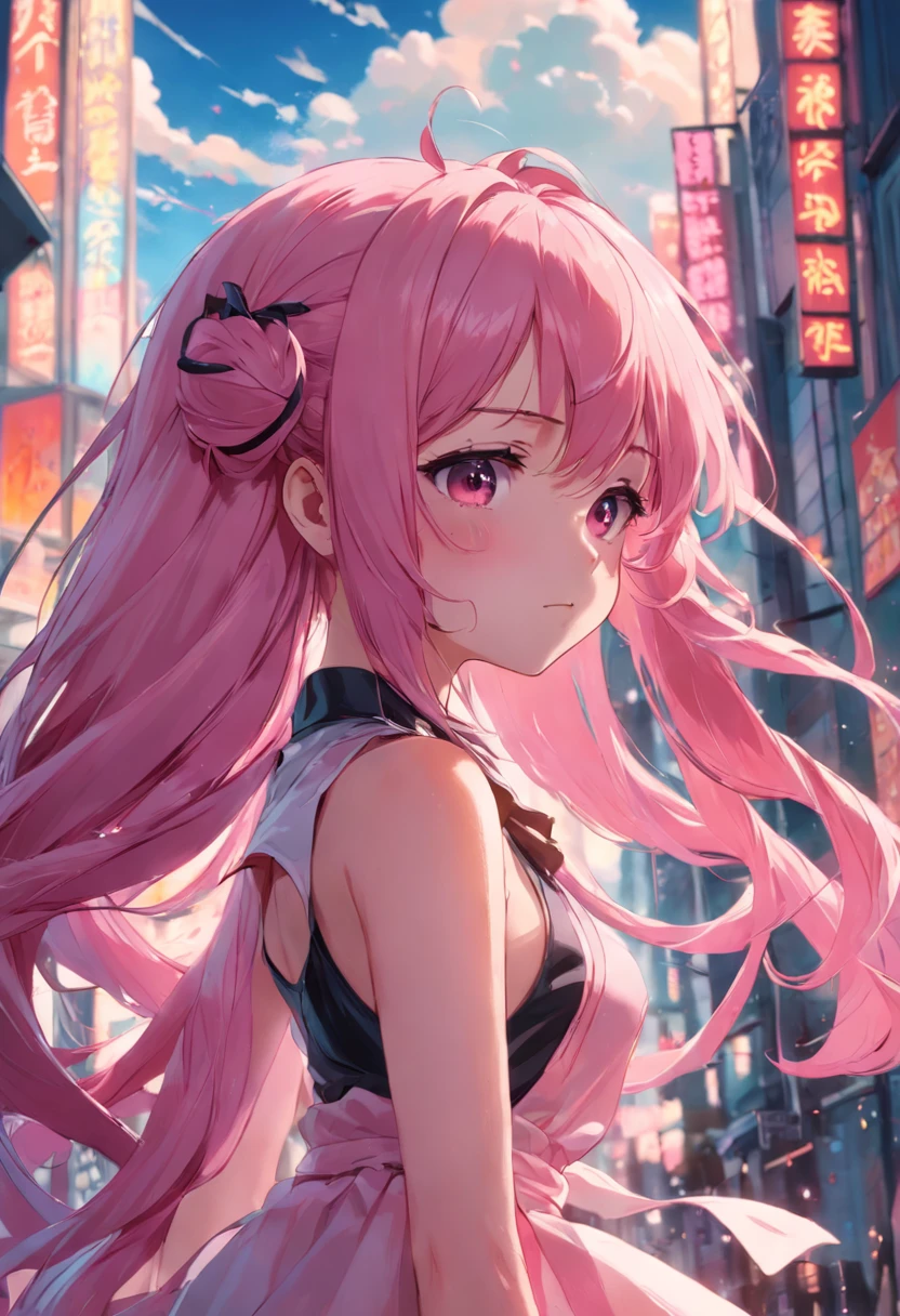 cute, pink hair