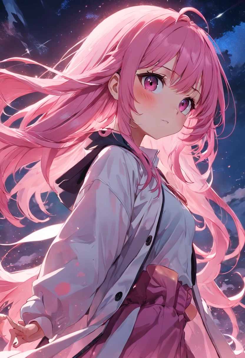 cute, pink hair
