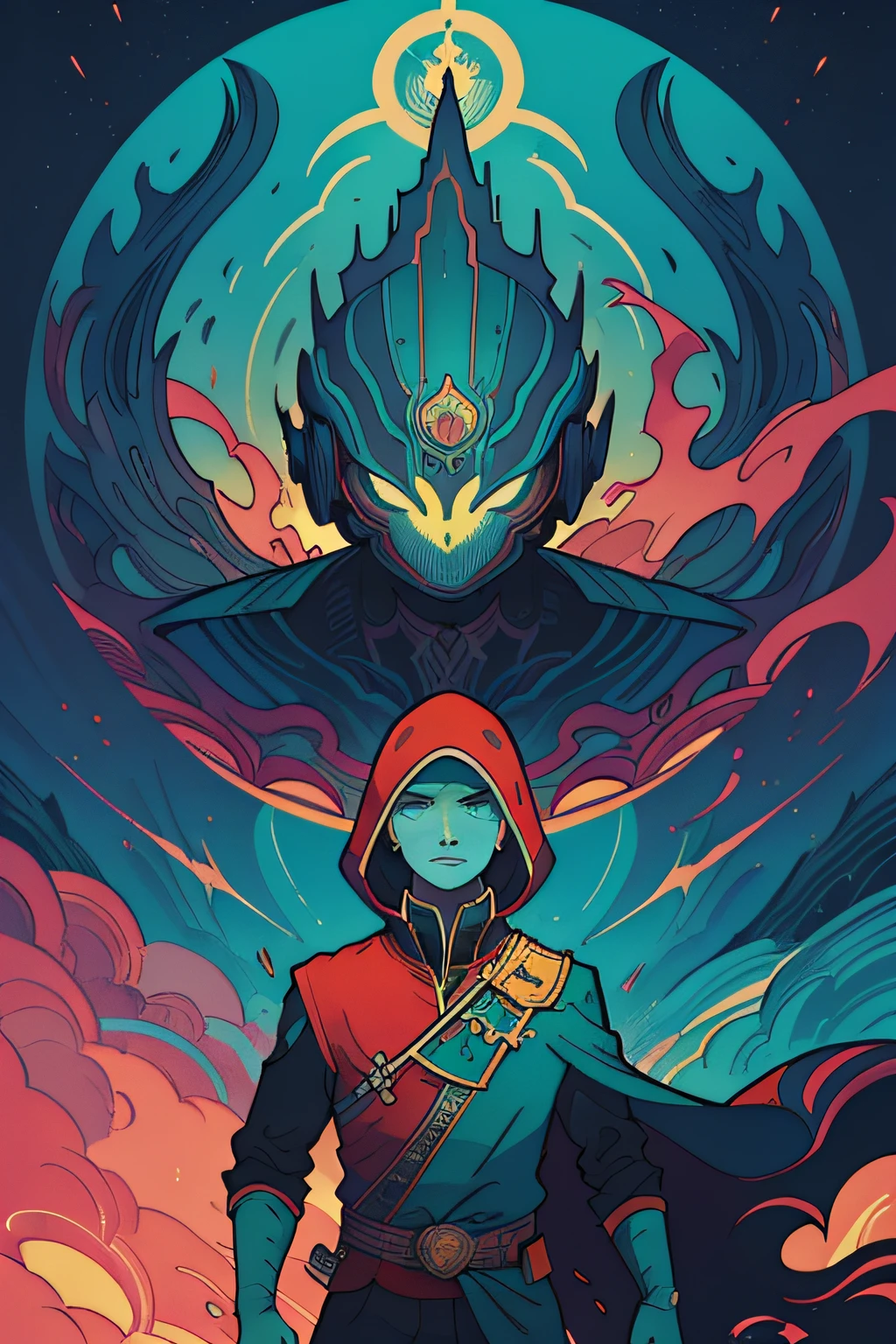 game ,card template,by victo ngai, kilian eng vibrant colours, dynamic lighting, digital art, winning award masterpiece, fantastically beautiful, illustration, aesthetically inspired by beksinski and dan mumford, trending on artstation, art by greg rutkowski,