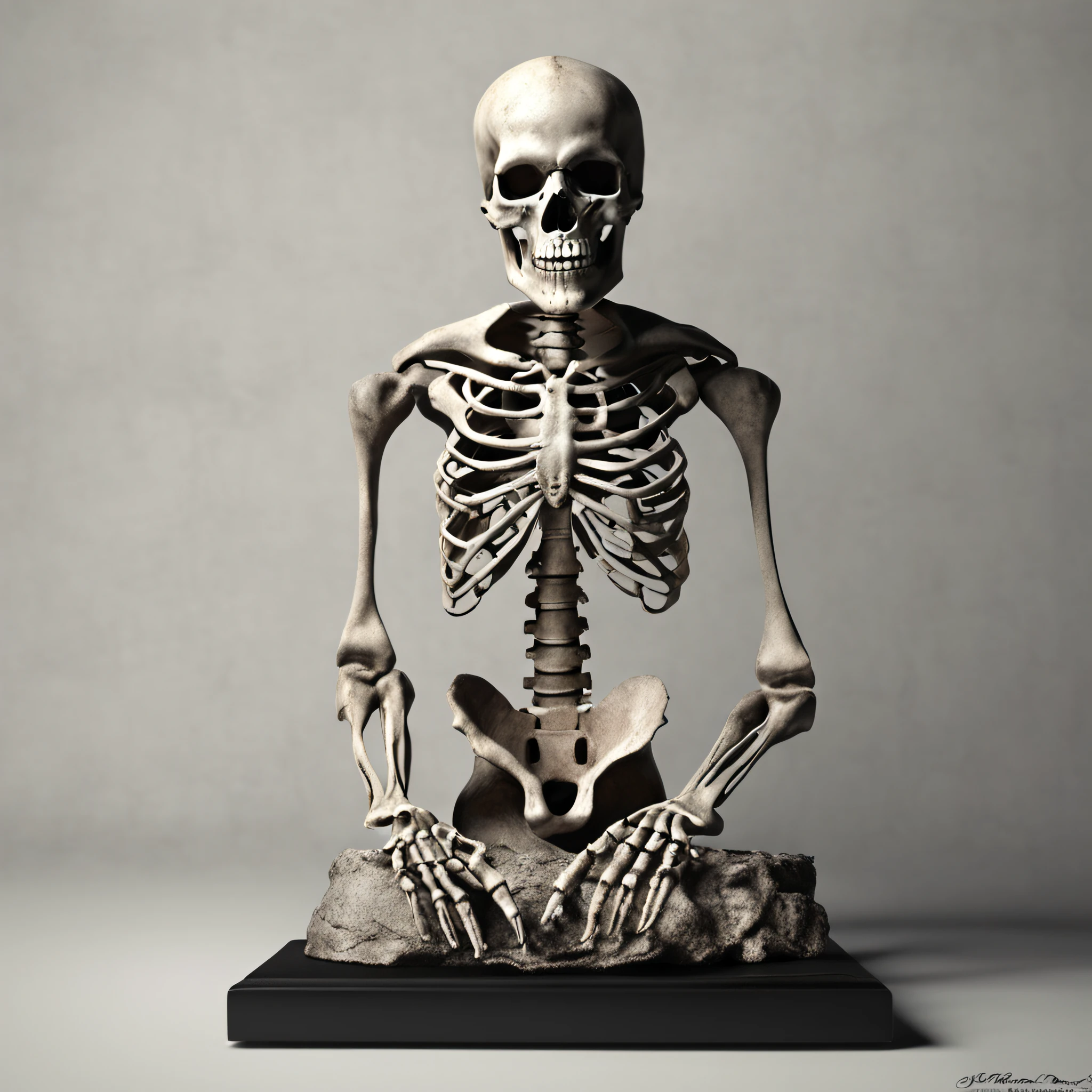 (Realistic, photo-realistic:1.4), (1skeleton), bored face in front of a clock, best quality, master part, ultrahigh-resolution, (fotografia realista:1.4), Surrealismo, Semelhante a um sonho,FusionArt, magia das sombras, Darkness Control, furtividade, passo da sombra, Umbral spells, hidden blade,