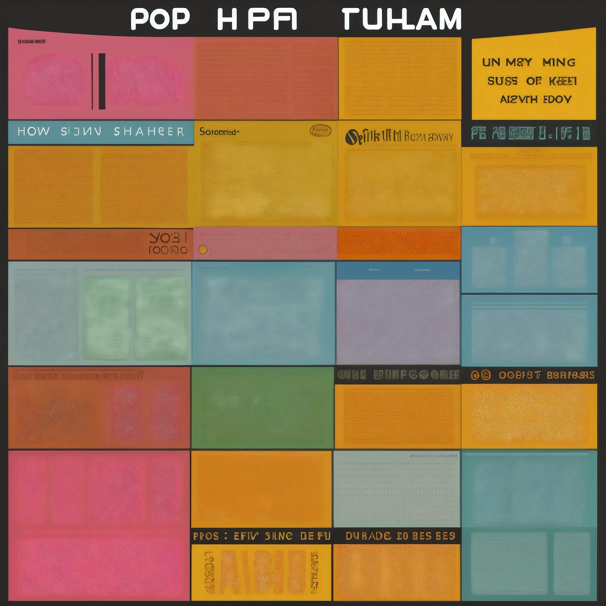 Pop art fonts,Simple