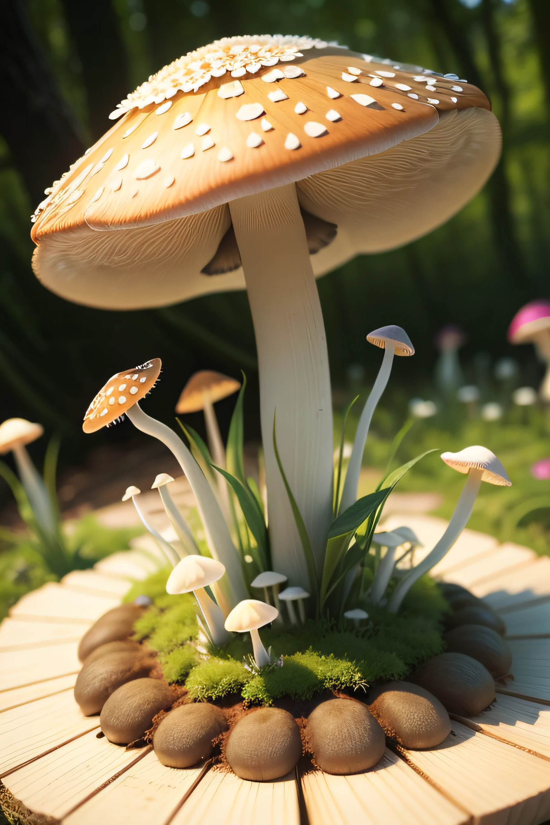 Flower mushrooms