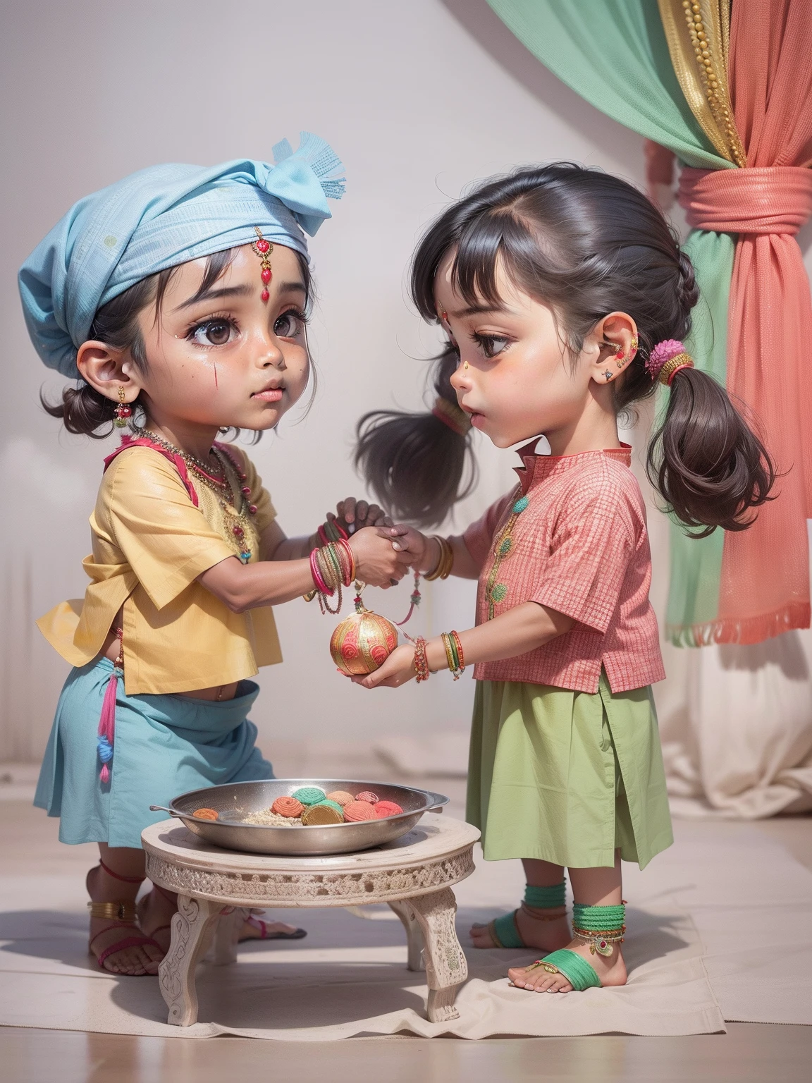 Make it realistic image related to Indian festival rakshabandhan