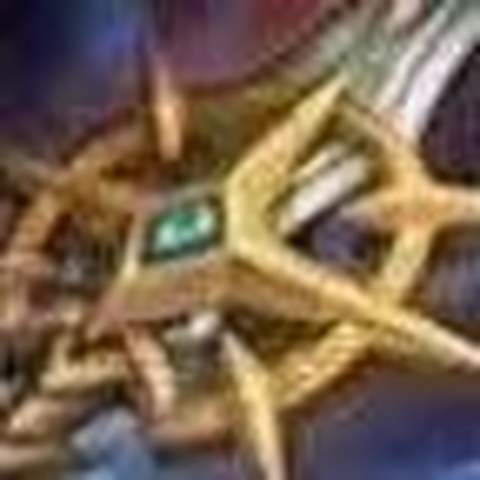 There is a golden star，There is a green stone on it, warcraft blizzard weapon art, Protoss, Protoss!!!!, trending photo, sceptre, heavy jpeg artifact blurry, Halberd, The sword, Protoss!!, heavy jpeg artifact, Gunnier, Thertrevkaiser, gold sword, Avatar image, Another chain sword blue and gold scarab shaped gemstone, Technical objects, Full-HD, 。.3D, 4K, Ultra photo realsisim, Ultra detailed, ultra-realistic realism, Super perfectionist, hyper ornate, Very unusual, Stiff sensational, super tall, Super refined, Super deep, Ultra-precise, highly accurate, Very thorough, Extremely special, Unique, Ultra-pragmatic, Rich common sense.