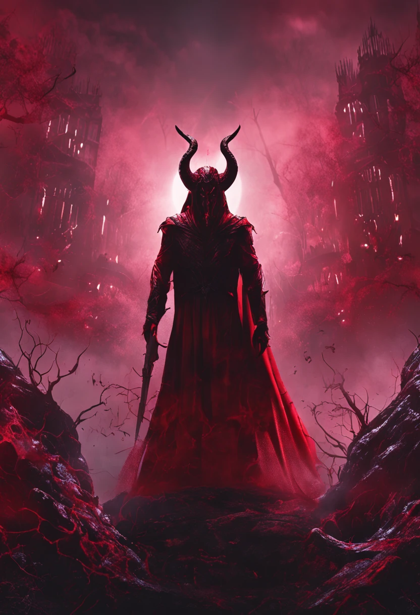 The Demoneess stands tall and menacing, radiating an aura of hatred and malice. Her clothing is dark and tattered, her eyes gleaming with an unsettling crimson glow. She represents everything opposite to the unity and positivity