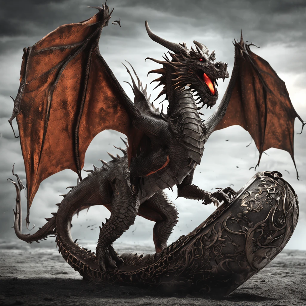 Nine evil dragons are chained，Pulling a bronze ancient coffin，Navigate the vast and dark universe，desolated，Lonely