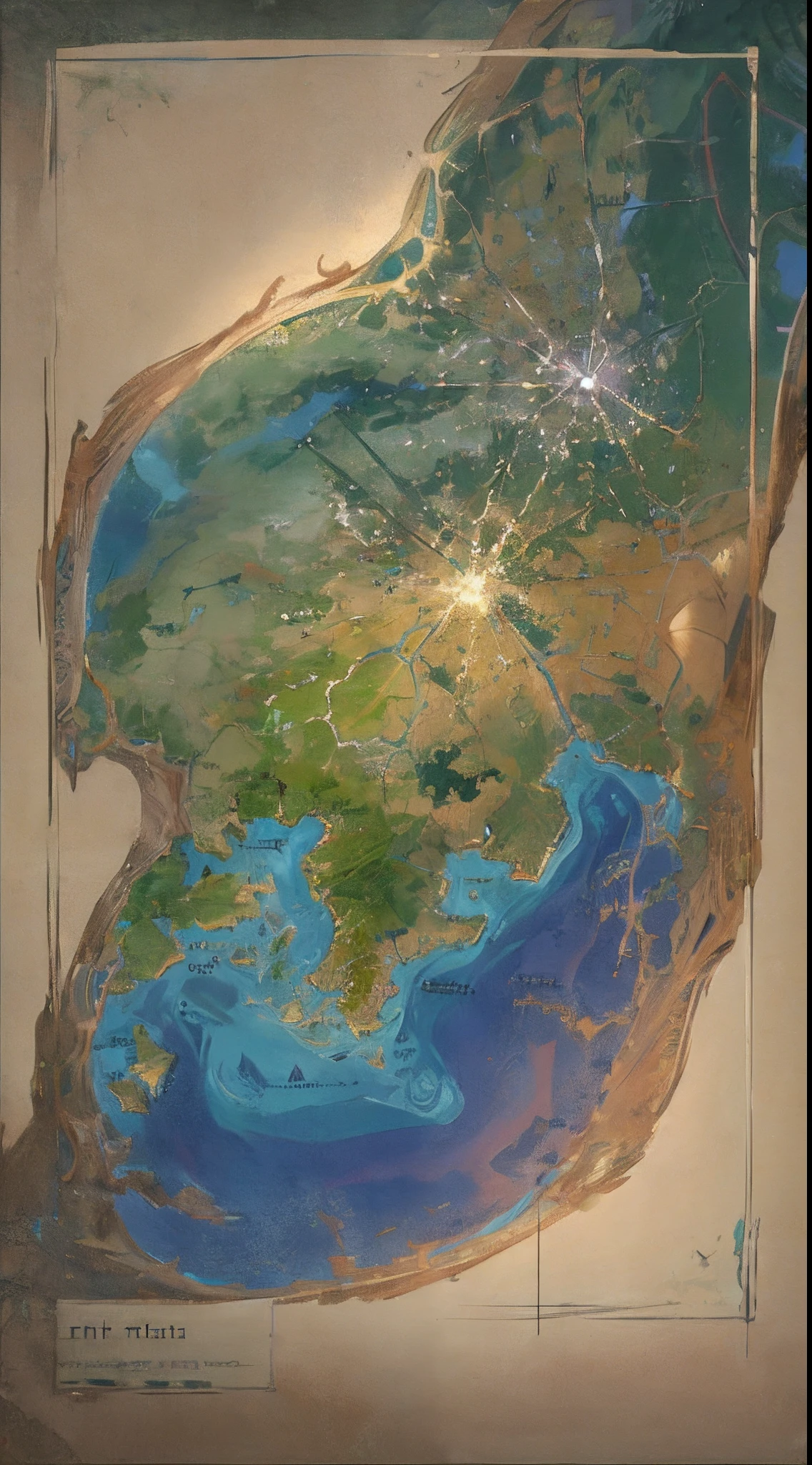 Generate a fantasy world map