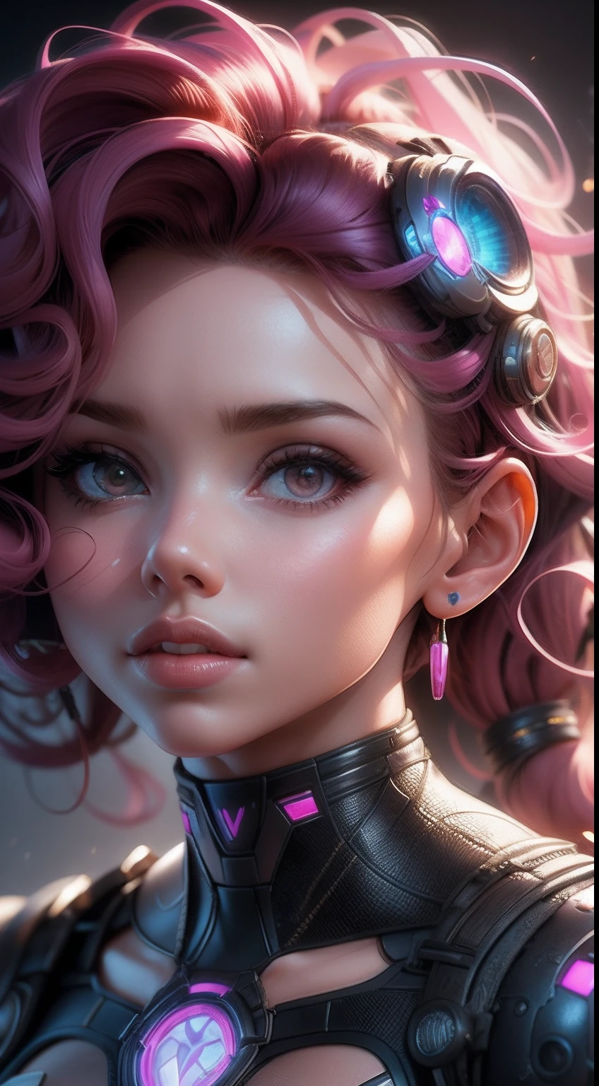 Realistic Barbie, medium curly hair, hdr, hyper HD, 64k, Studio lighting, profesional photo, Highly data-based, conceito, trending on artstationh, illusory engine, Vivid colors, Bokeh, Unscale the image, Scarlett Johansson's face