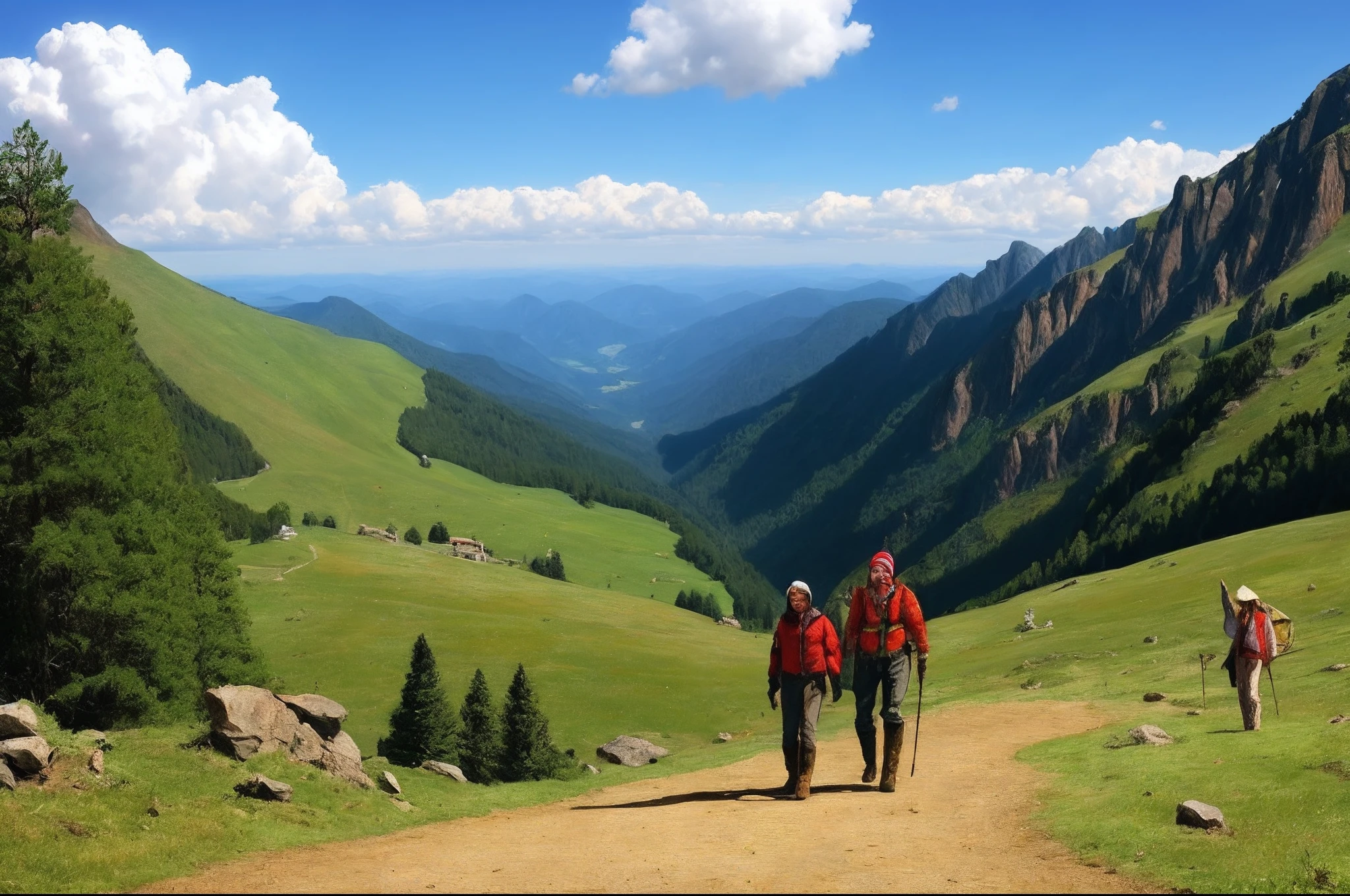 On the mountain