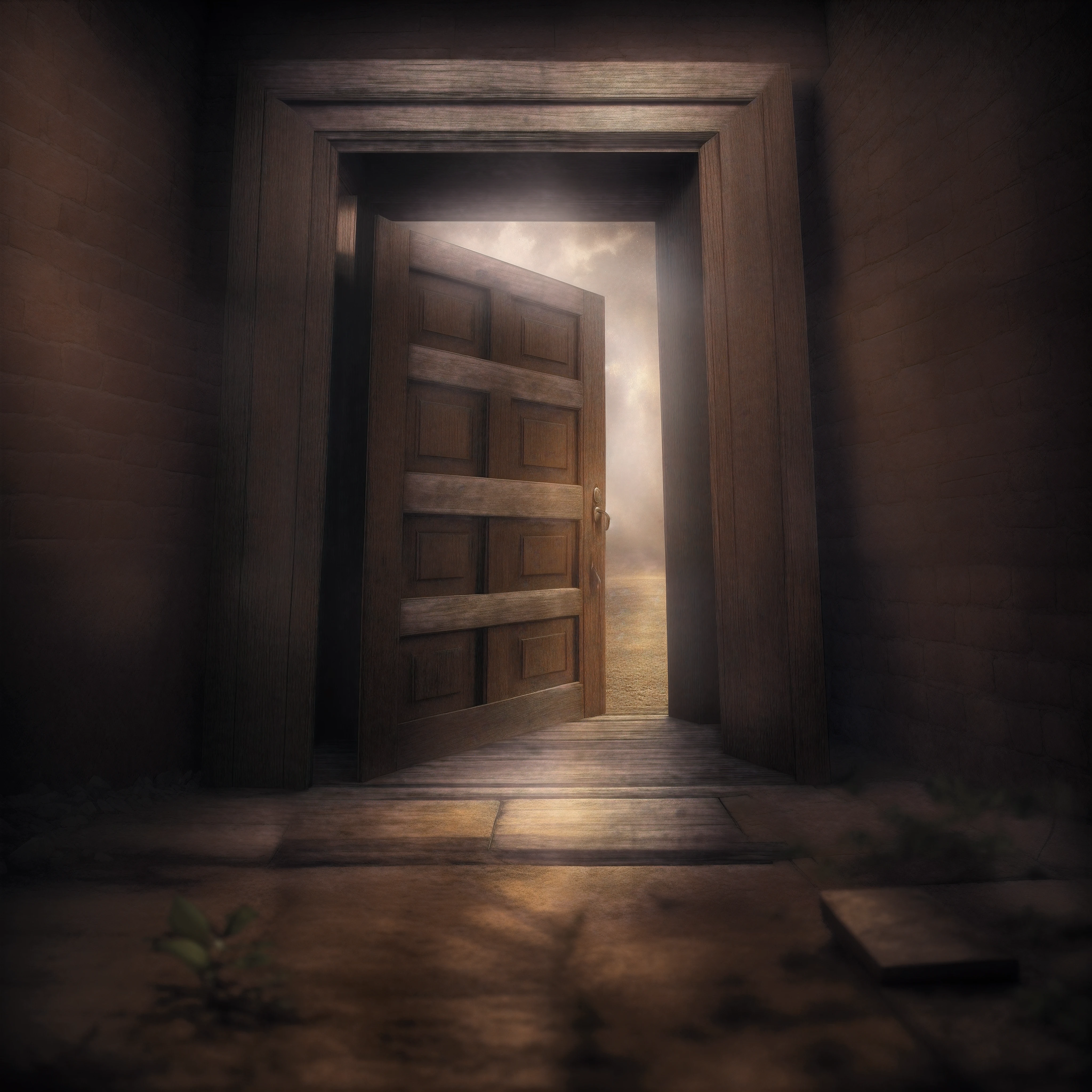 The door creaks slowly open, its hinges groaning
As light streams in, dust motes floating, air flowing
What awaits on the other side? Mystery brewing
Adventure, danger, treasure there ensuing?
My heart beats faster, curiosity growing
Imagination running wild, thoughts quickly sowing
A thousand possibilities wildly throwing
Each scenario more tantalizing than the last showing
But until I gather my courage, take the first step, start going
The door stays open, possibilities keep growing
I must walk through soon, the not knowing is growing
Before the chance escapes, the door starts closing
So I'll take a deep breath, my nerves steeling
Towards the unknown I'll now start reeling
What I discover awaits revealing
New worlds and possibilities finally unsealing
The power lies not in the door itself
But my choice to cross the threshold
Leaving doubt and fear back on the shelf
The path beyond now open to unfold