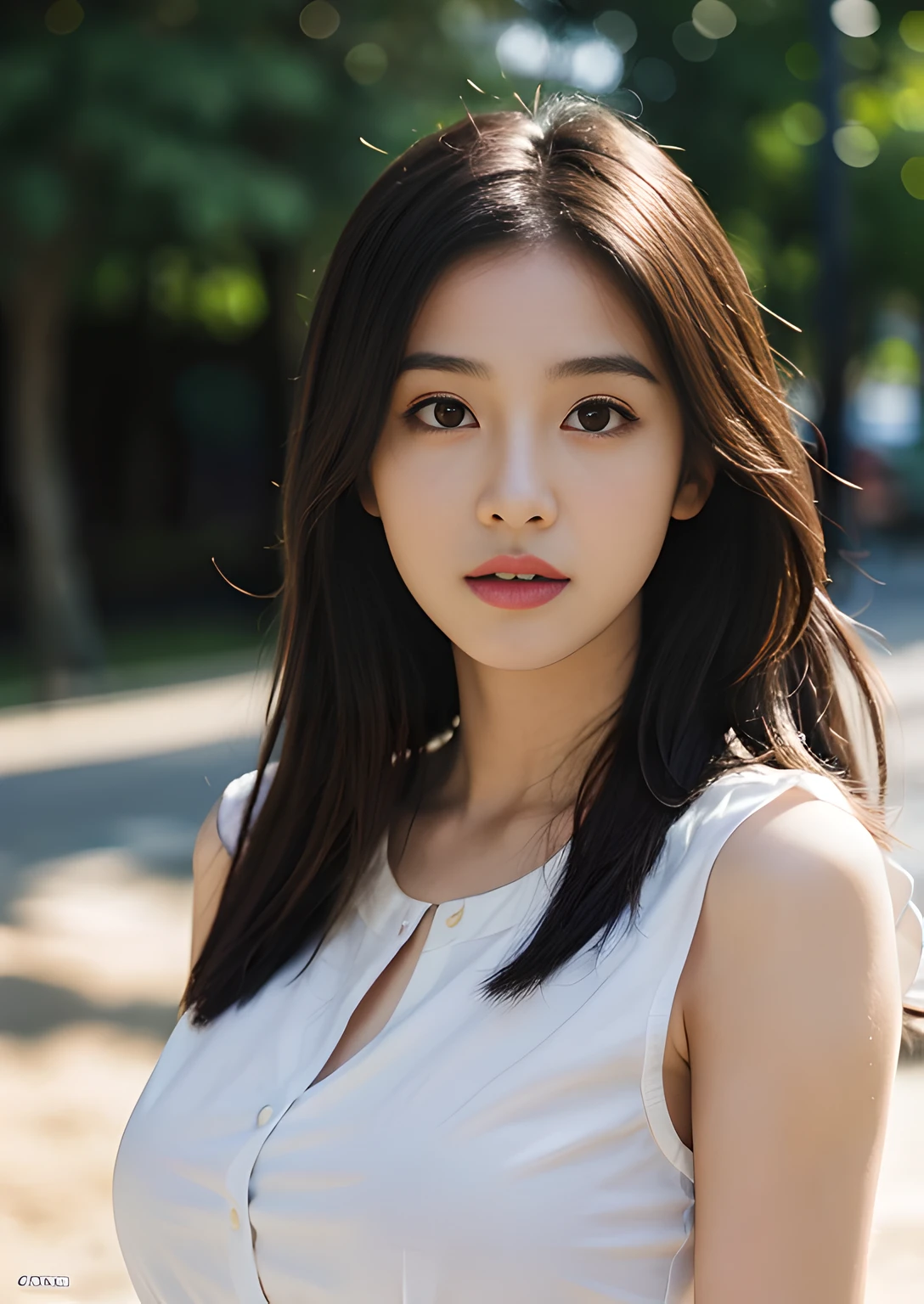 (((highest quality)))), masterpiece, (raw photo:1.2), (photorealistic:1.4), beautiful detailed girl, highly detailed eyes and face, beautiful detailed eyes, ridiculous, incredibly ridiculous, huge file size, ultra detail, high resolution, very detailed, best quality, masterpiece, very detailed, very detailed, cg, unification, 8k wallpaper, fantastic, fine details, masterpiece, Top quality, highly detailed CG uniform 8k wallpaper, light on face, movie lighting, 18 year old girl, beach, bokeh