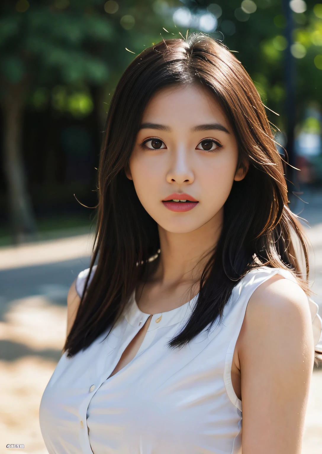 (((highest quality)))), masterpiece, (raw photo:1.2), (photorealistic:1.4), beautiful detailed girl, highly detailed eyes and face, beautiful detailed eyes, ridiculous, incredibly ridiculous, huge file size, ultra detail, high resolution, very detailed, best quality, masterpiece, very detailed, very detailed, cg, unification, 8k wallpaper, fantastic, fine details, masterpiece, Top quality, highly detailed CG uniform 8k wallpaper, light on face, movie lighting, 18 year old girl, beach, bokeh