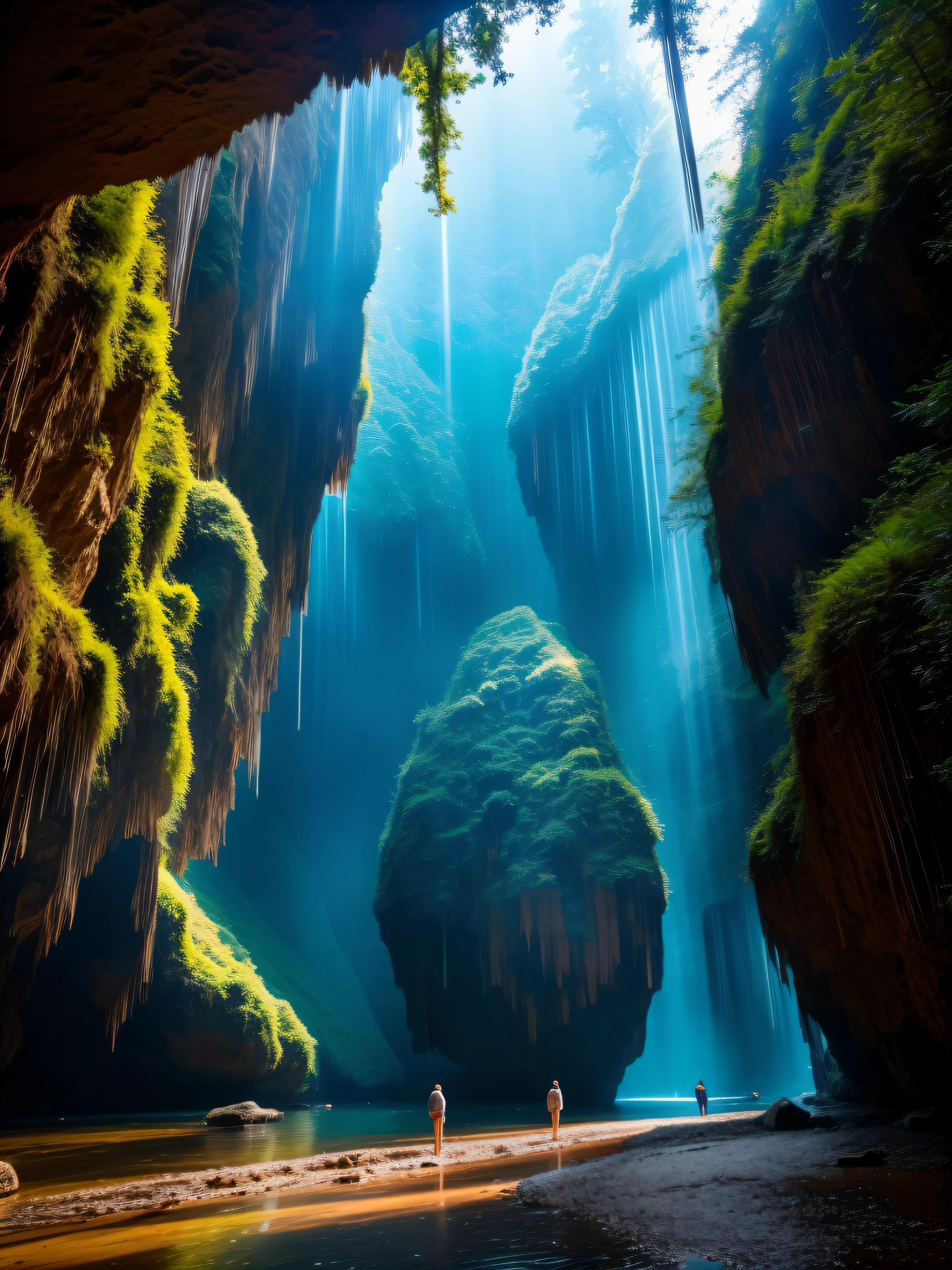 "an award-winning shot of a beautifully realistic detailed cave, the cave is like a large dome, fantastic stalactites, hyper-realistic photo (cinematic lighting: 1.1), soft lighting, inside heart of a volcano, photo-realistic, setting by an award-winning, award winner Film Academy, Zeiss Supreme 50mm prime lens, sharp, clear focus, shallow dof, stonecore, beautiful color grading, dynamic composition, brilliance,