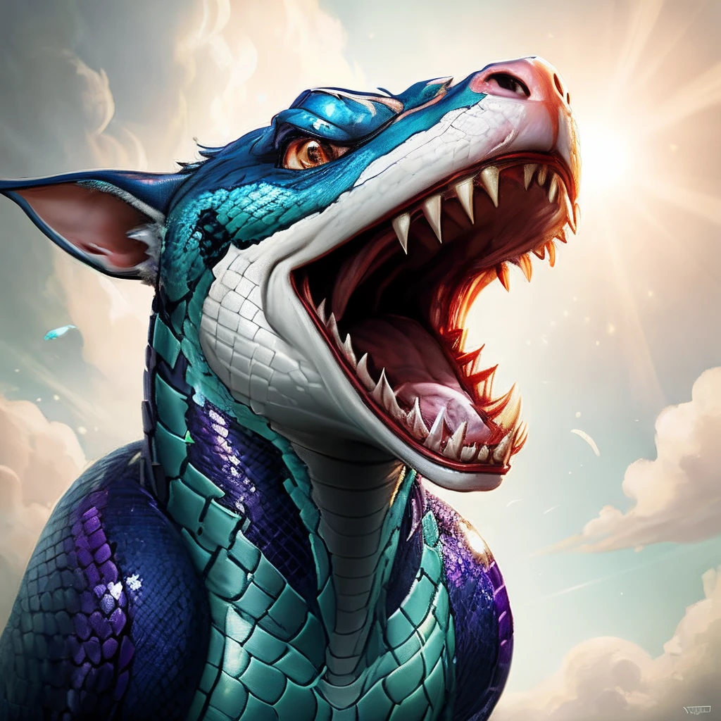 Realistic photos, RAW Photos, mimic, attacks viewer, Powerful movements, jump on prey, ((Dynamic jump)), Sharp Claws, mimic approaching from above, sudden approach, Bad-tempered, dynamic Shot from grand