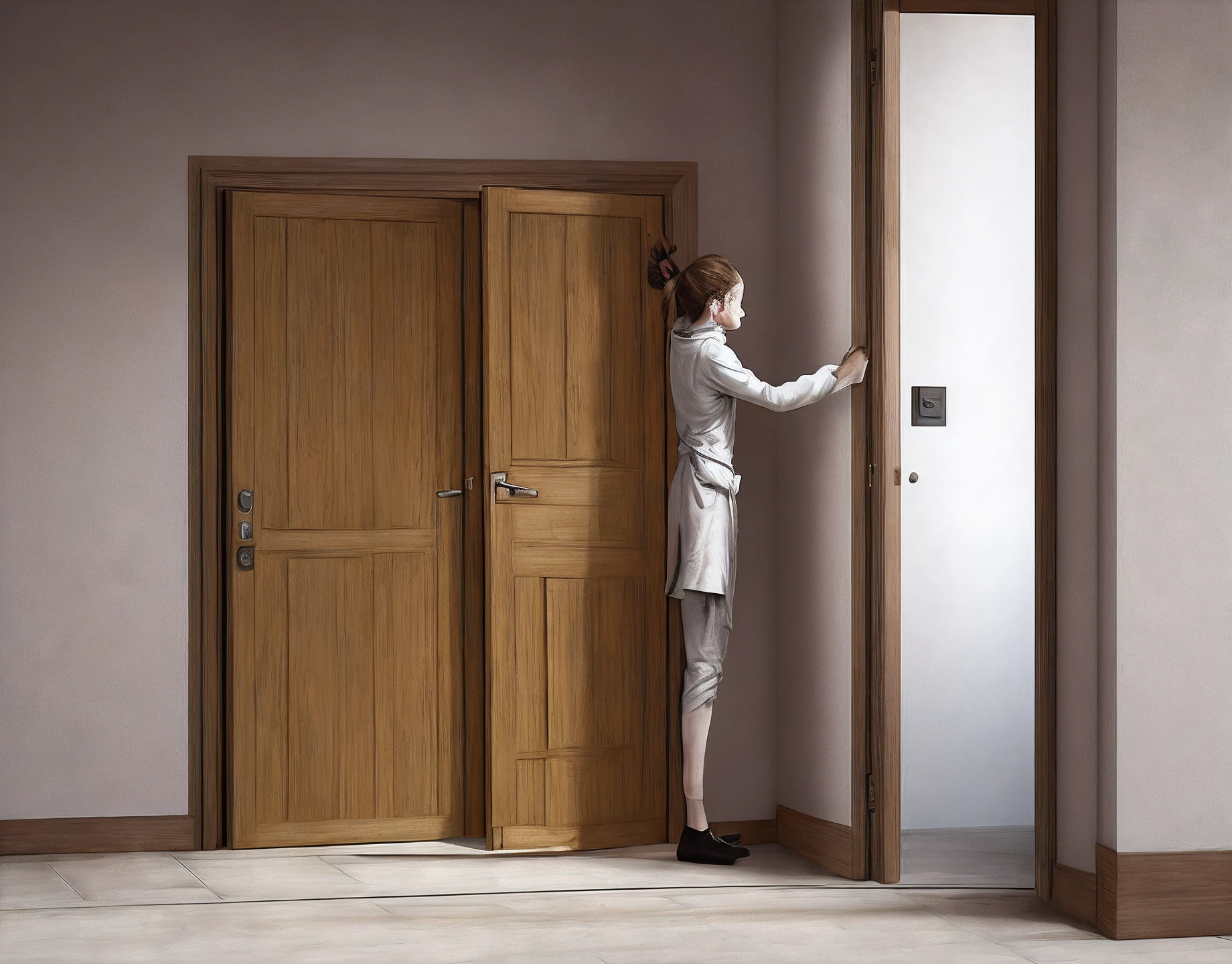 Opening a door