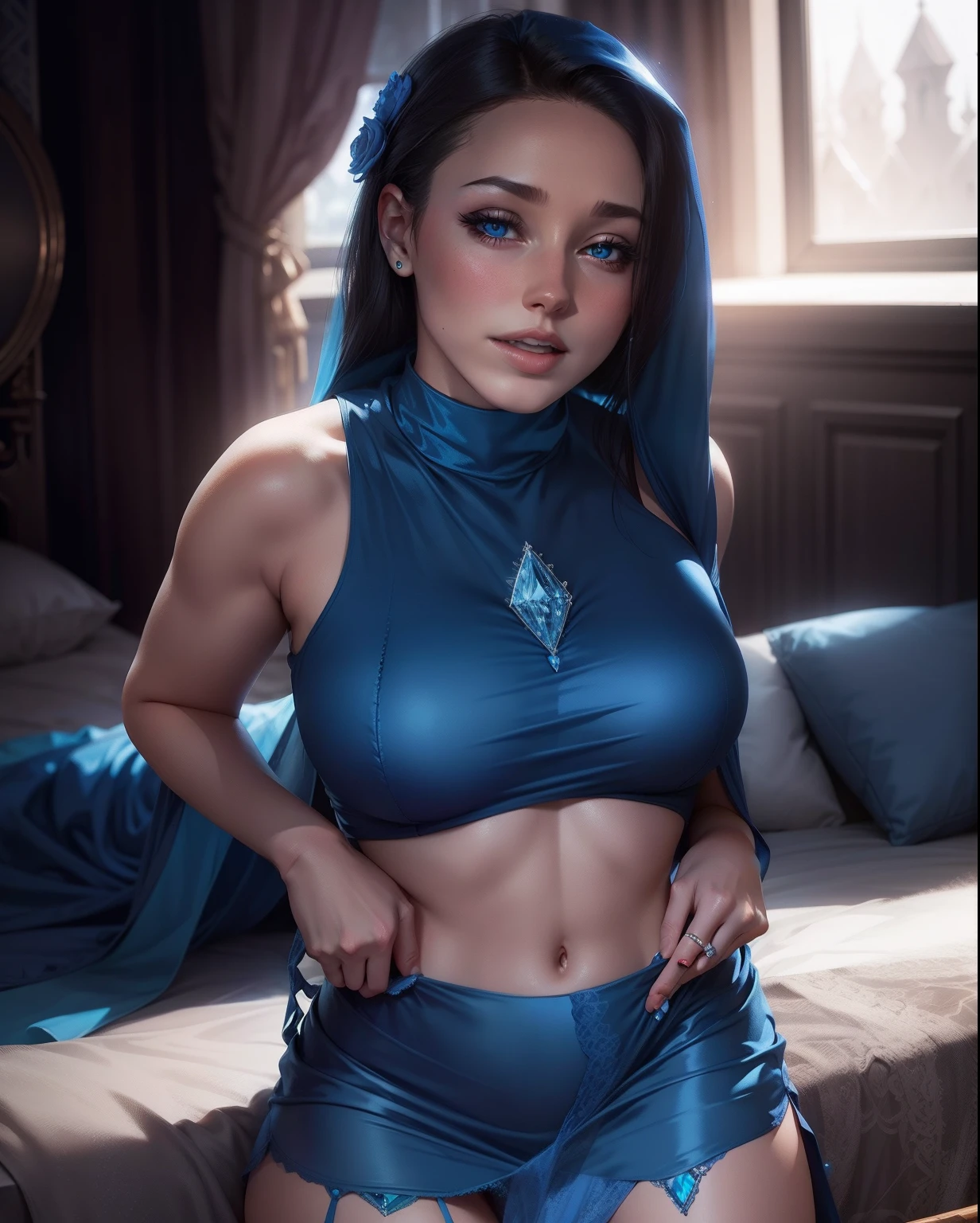 Blue diamond Dress