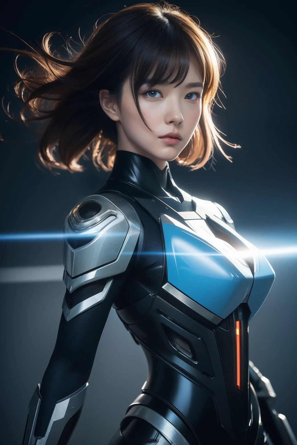 From the movie New Century Evangelion,blue theme,Best quality,Masterpiece,Realistic,professional,Vivid colors,Ultra-fine painting,Portrait,anime big breast,Photogram,number art,Fantasyart,3d graphic,Cinematic_lighting,Strong_rim_Light,rim-light,Ambient_Light,Tyndall effect,moodylighting,Huge_filesize,Real,female pervert,Mecha musume,Cyborg,Tights combat suit,Power armor,Cut clothes,Japanese_Armor,one side up,shmup,remains,rubble_废墟,(Extremely detailed Cg Unity 8K wallpaper),(((Masterpiece))),(((Best quality))),((Ultra-detailed)),(Best Illustration),((An extremely delicate and beautiful)),Dynamic Angle,Wind,classic,Spring,(Detailed light),(Sunlight),Beautiful and delicate water,(Painting),(Sketch),(full bloom),(Shine),