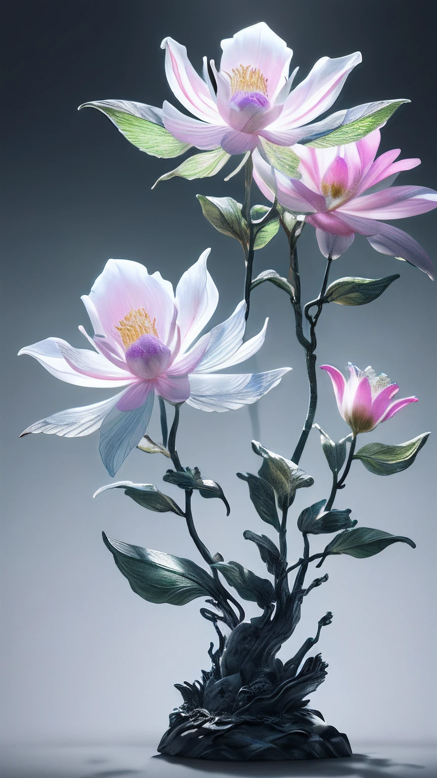 best quality, realistic, photorealistic,  ultra detailed, "Mountain of Flower and Fruit+Fairy+Chinese Architecture" highly detailed carving on "southern ice" porcelain,Ultra wide angle,Accent Lighting,Volumetric Lighting,backlighting, (detailed light),((an extremely delicate and beautiful)),dramatic_shadow,ray_tracing,hdr