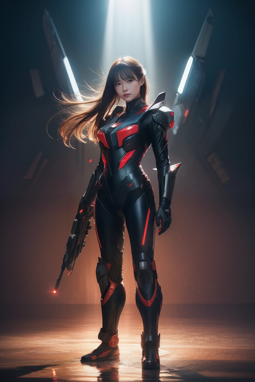 From the movie New Century Evangelion,red theme,Best quality,Masterpiece,Realistic,professional,Vivid colors,Ultra-fine painting,Portrait,anime big breast,Photogram,number art,Fantasyart,3d graphic,Cinematic_lighting,Strong_rim_Light,rim-light,Ambient_Light,Tyndall effect,moodylighting,Huge_filesize,Real,female pervert,Mecha musume,Cyborg,Tights combat suit,Power armor,Cut clothes,Japanese_Armor,one side up,shmup,remains,rubble_废墟,(Extremely detailed Cg Unity 8K wallpaper),(((Masterpiece))),(((Best quality))),((Ultra-detailed)),(Best Illustration),((An extremely delicate and beautiful)),Dynamic Angle,Wind,classic,Spring,(Detailed light),(Sunlight),Beautiful and delicate water,(Painting),(Sketch),(full bloom),(Shine),