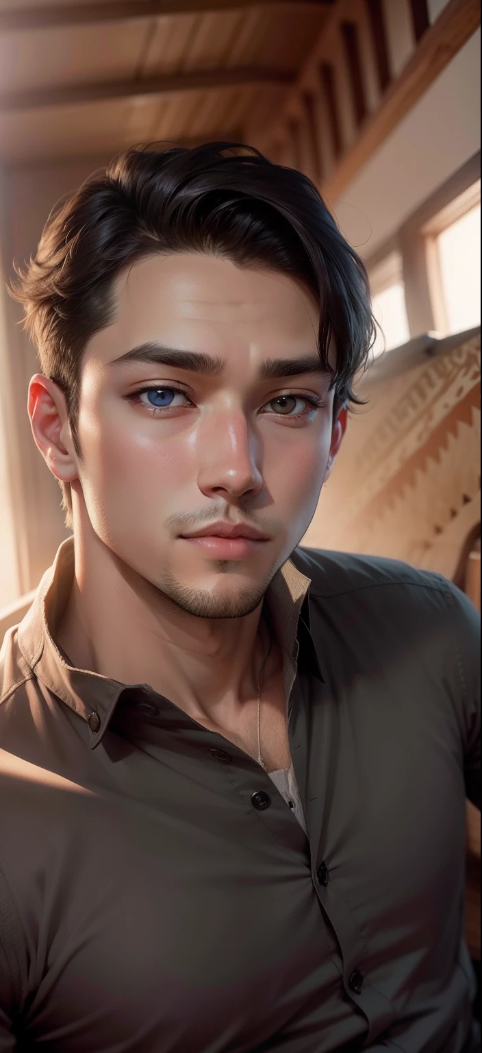 Handsome boy real face
