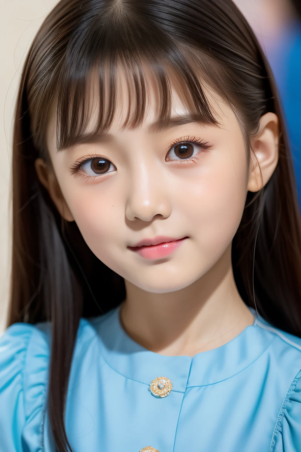 Close-up of a 5-year-old girl in Hanfu, young wan angel, wan adorable korean face, tzuyu from twice, Cai Xukun, Korean girl, She has a cute face, bae suzy, Shin Jinying, ulzzangs, Ruan cute vtuber, jaeyeon nam, Good young girl, beautiful lovely
