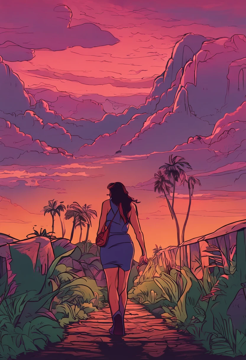 ME DE A IMAGEM DE UMA MULHER FAZENDO CAMINHADA