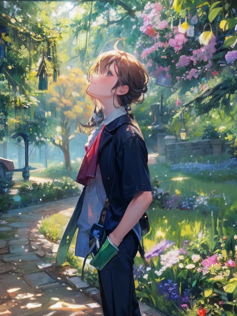 Magical garden background