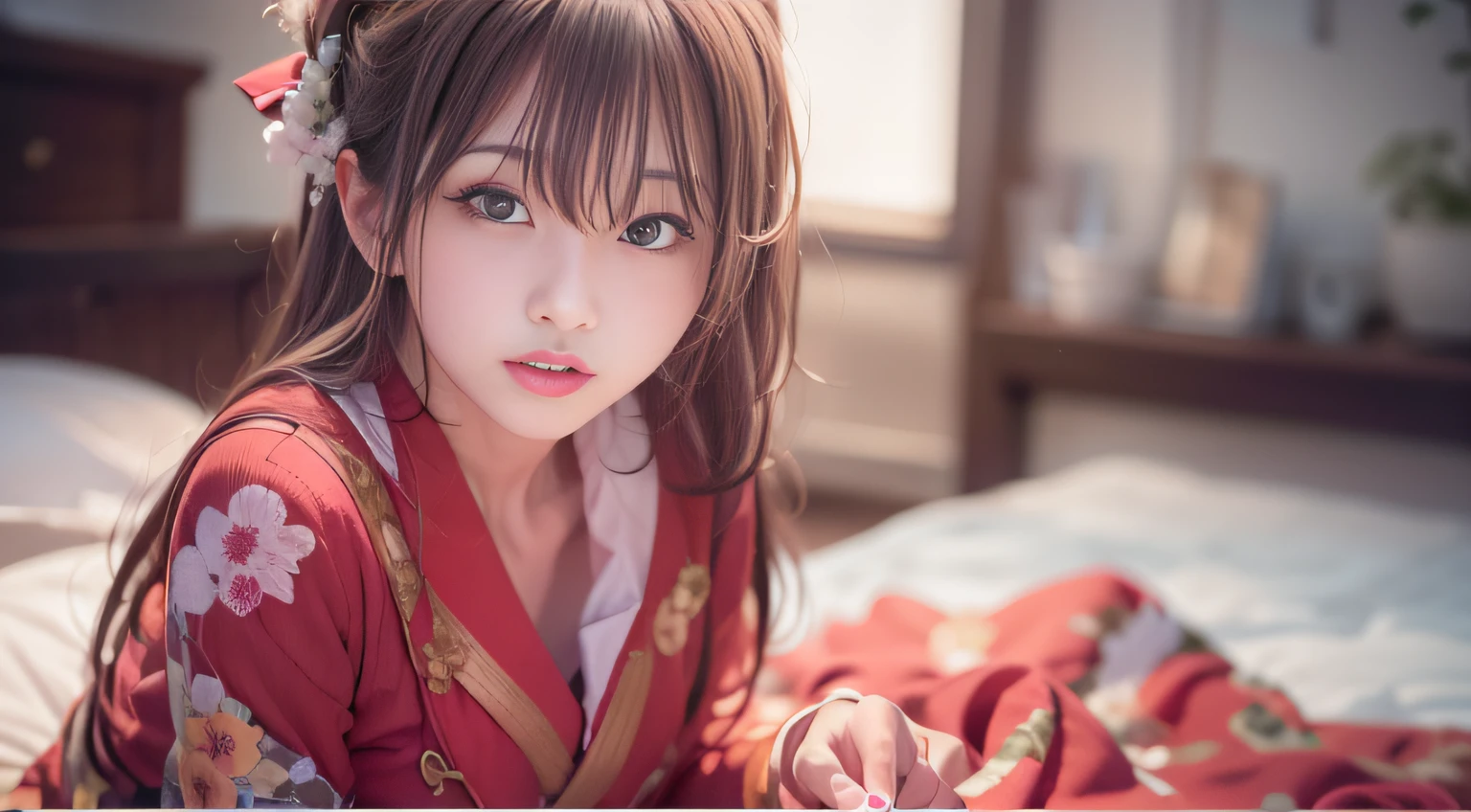 sideshot,a closeup,FULL ANATOMY,ultimate beauty girl,small tits,Woman lying on bed in Western-style building, Girl sleeping in sailor suit,photo taken with sony a7r, Realistic Young Gravure Idol, Anime. Soft lighting, taken with canon eos 5 d mark iv, Photograph Taken on Nikon D750, Photo taken with Nikon D 7 5 0, the face of a beautiful Japanese girl,taken with canon 5d mk4,((smooth hair,detailed hairs,Very fine hairs)),slim figure,extremely detailed eye and face、beatiful detailed eyes,Tsurime,Cool color makeup,light glow,Expro II,Lens Flare,Sharpen,