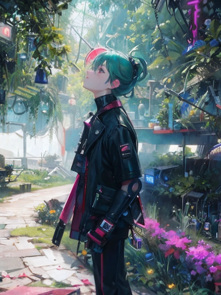 Cyberpunk garden