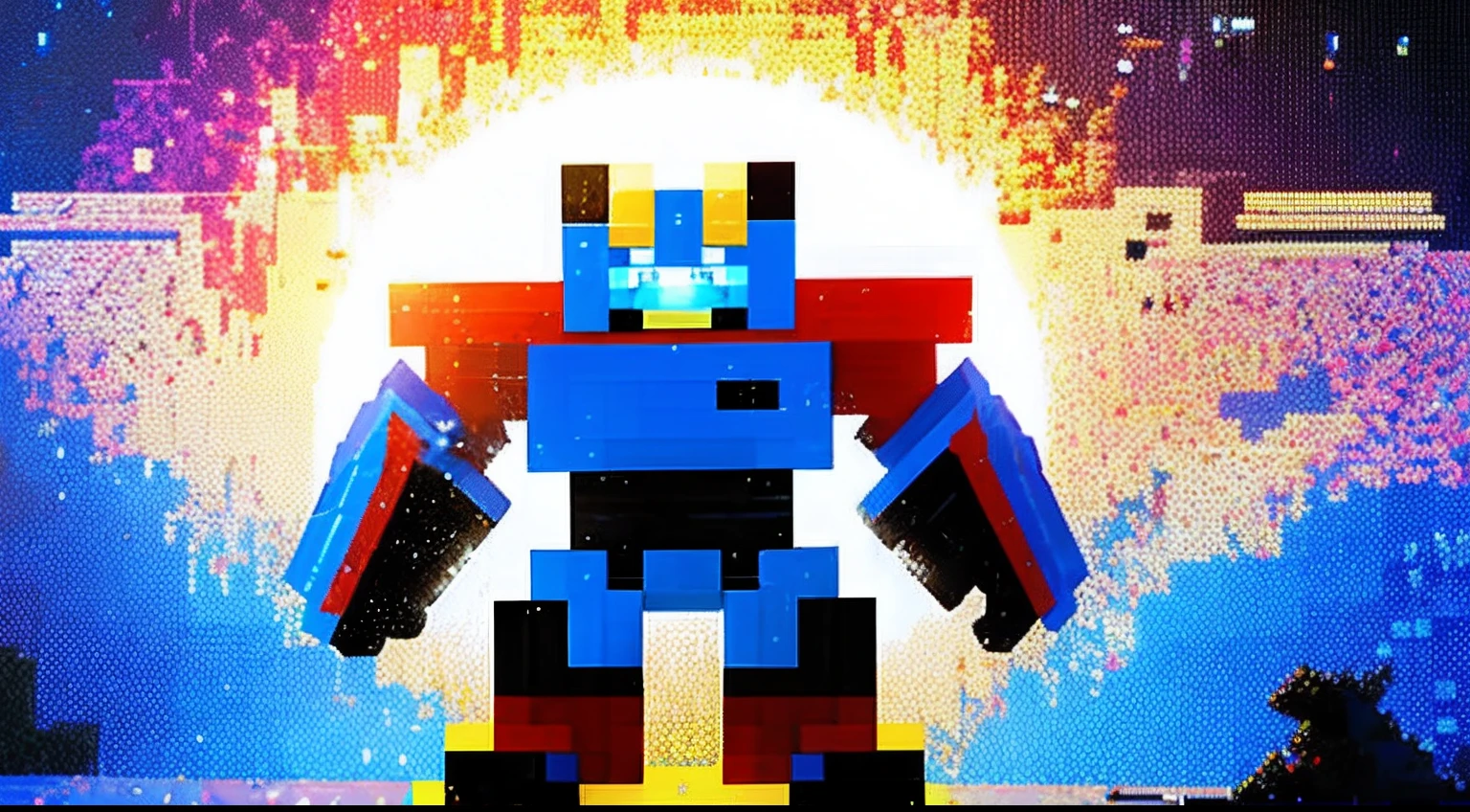 pixel game，character  design，Transformers robots， Pixel art #pixelart，super-fine