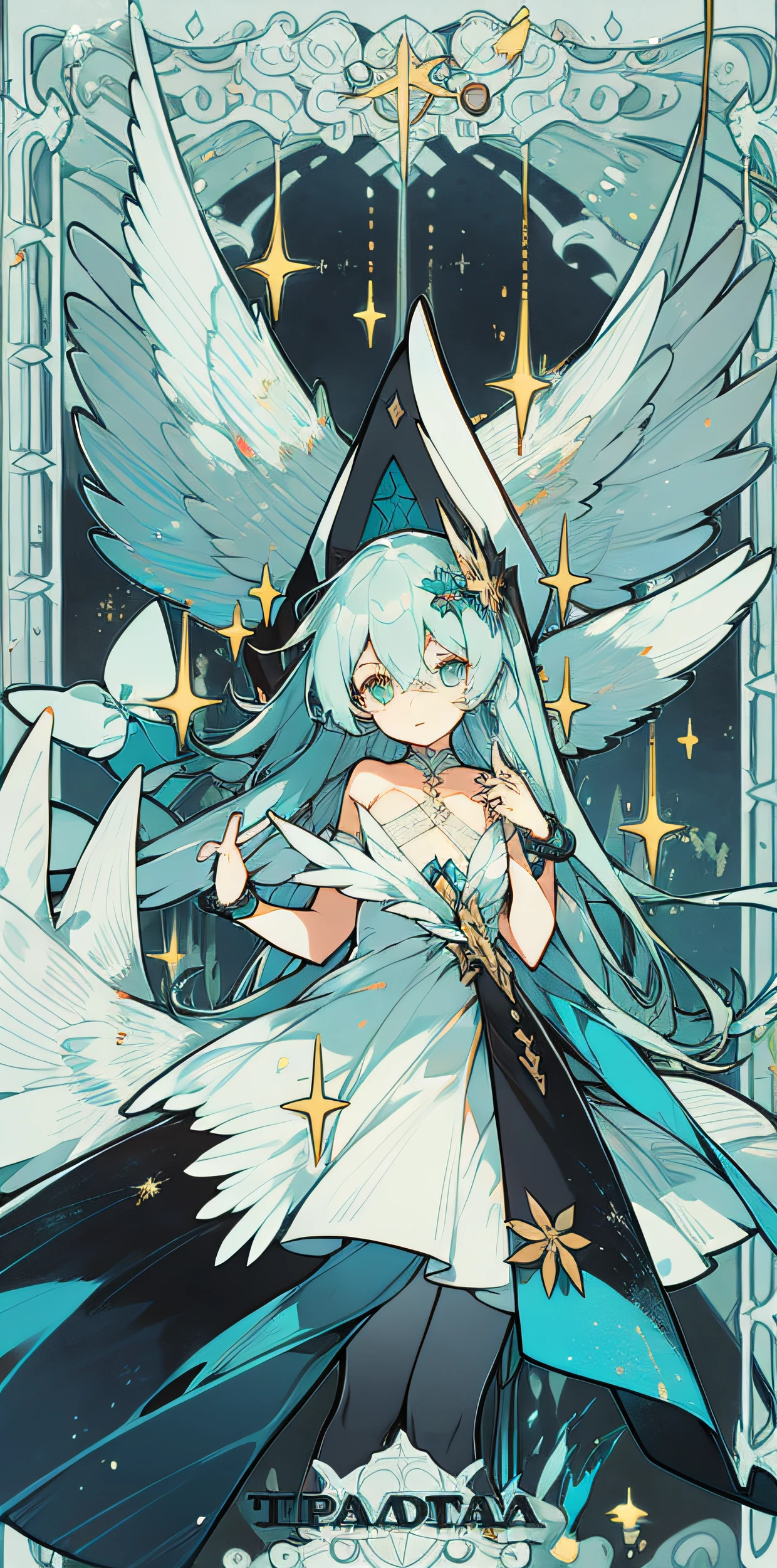 Garota,espadas,lua azul