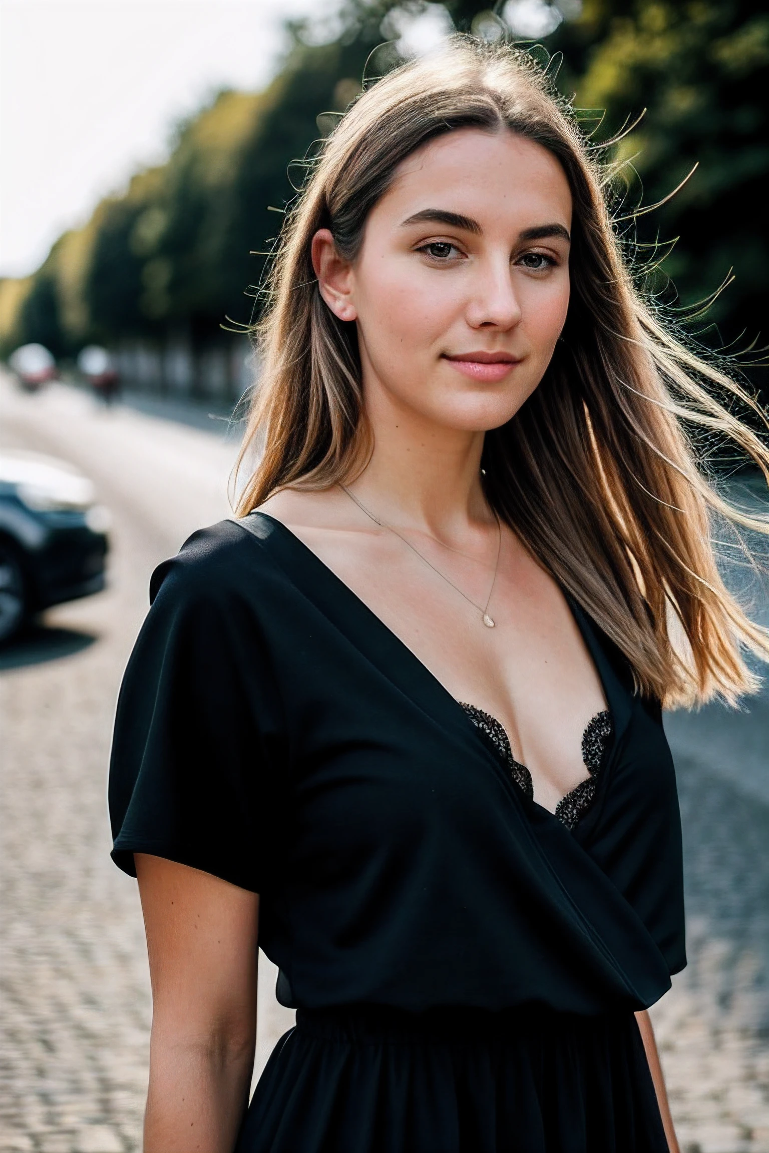 Instagram-Foto, Nahaufnahme Gesicht 1.4f, bookeh effect, Foto von 23 Y.o Chloe, blasse Haut, (smil:0.4), Harte Schatten, (10, RAW-Foto, Top quality),realistisch, Frontal, Kompliziert detailliert, Gag, wegblicken, Frauenfokus, only black dresses, Morgenhimmel, Sanfte Beleuchtung, Filmische Beleuchtung, portrait, Mit Liebe, beauty, beautiful, supreme clothing, blurry foreground, blur effect, Mikro-Details, weiches Licht, fotorealistisch, proportional, Hyper Details, Jung, Gemeinsames Gesicht, Ein lebendiges Gesicht, Detaillierte, seductive eyes, in einem schwarzen Sweatshirt, ((detailed facial features)), (fein detaillierte Haut), blasse Haut, Realistische Hautstruktur, Extreme Hautdetails, (poren:0.1), Masterpiece best quality, fotorealistisch, Eine hyperrealistische, Detailliert, 8K, HDR, (Sanfte Farbe: 1.2), light depth of field, Breites Licht, Hoher Kontrast, Hintergrundbeleuchtung, Leichtes Funkeln, chromatische Aberration, Scharfer Fokus, RAW-Farbfoto, ((NSFW)), only black dresses, Morgenhimmel, Sanfte Beleuchtung, Filmische Beleuchtung, portrait, Mit Liebe, beauty, beautiful, supreme clothing, blurry foreground, blur effect,