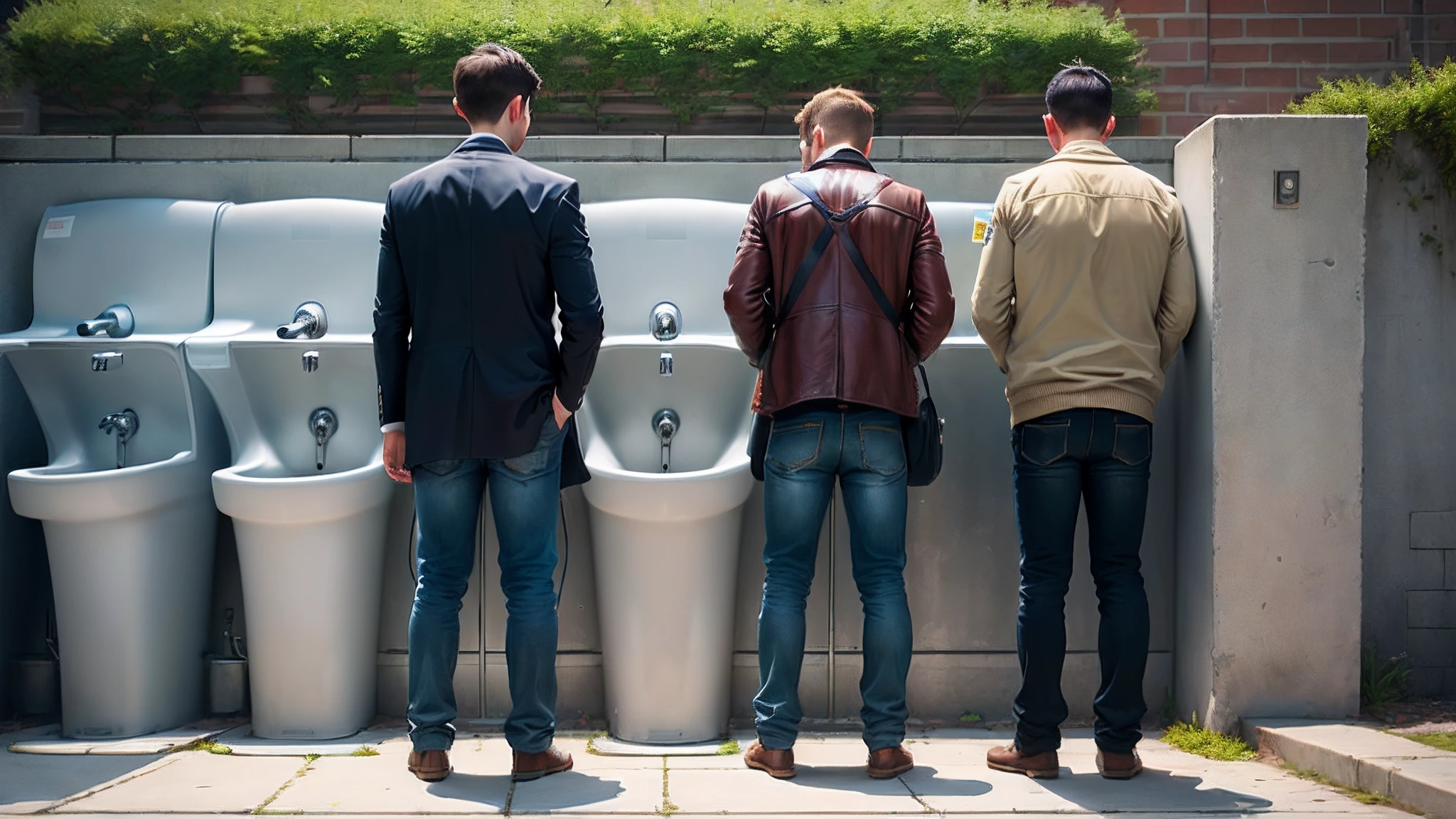 boys,standing pee,urinal,