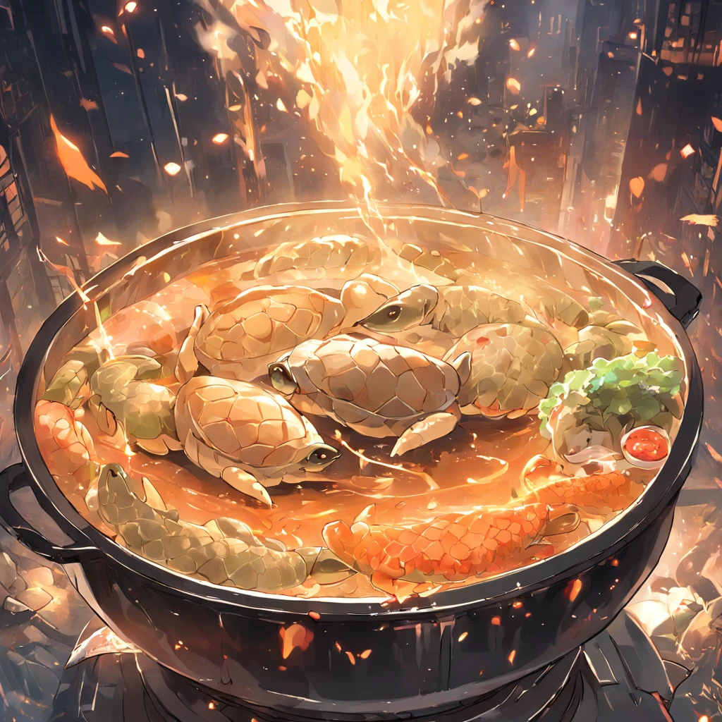 Hot pot soup pot，Turtle