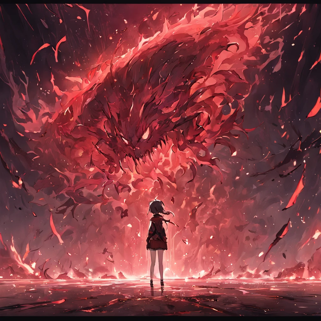 Disaster is coming,Blood Moon Remnant Yang,sci-fy,Ghastly,Cinematic texture,black in color