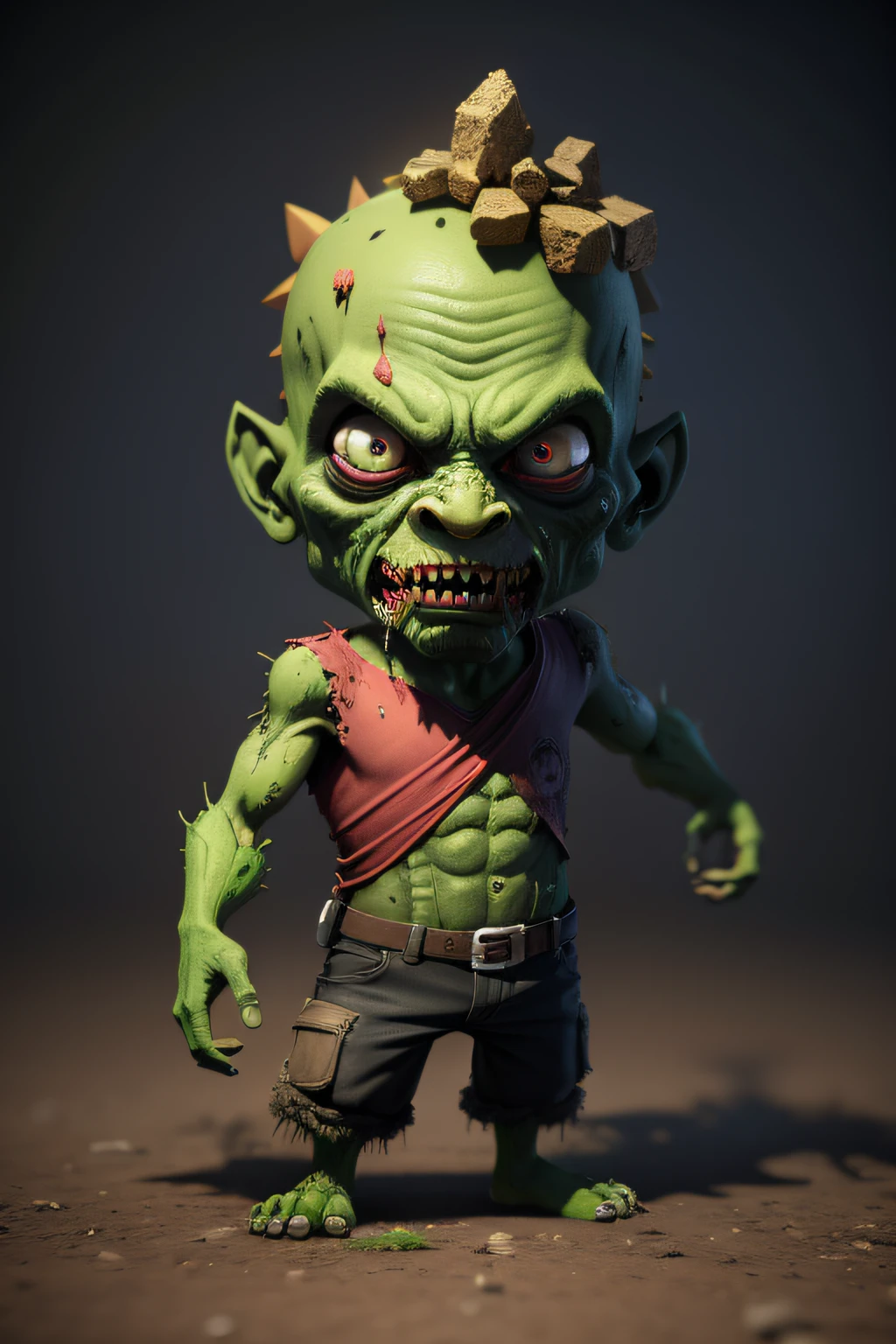 sticker, chibi zombie, masterpiece, anatomically correct, textured skin, super detail, 8k --auto --s2